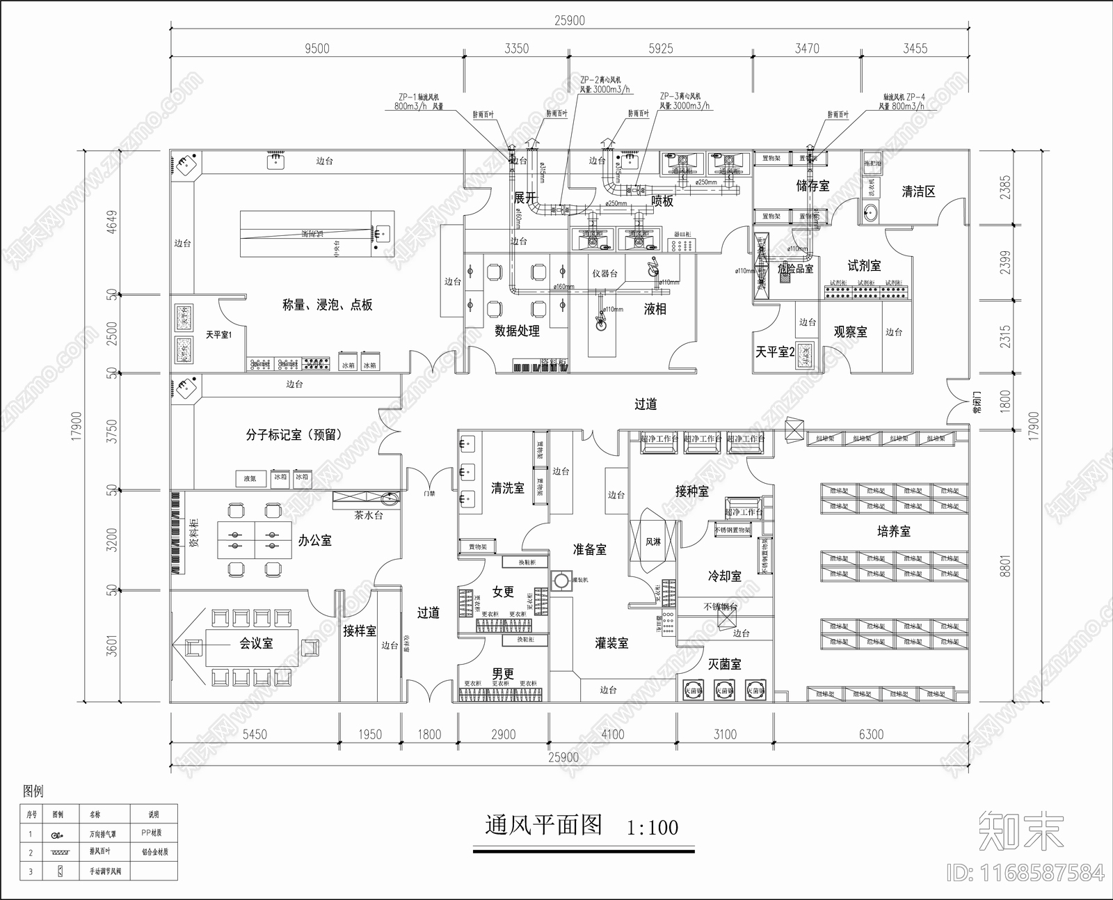 现代实验室施工图下载【ID:1168587584】