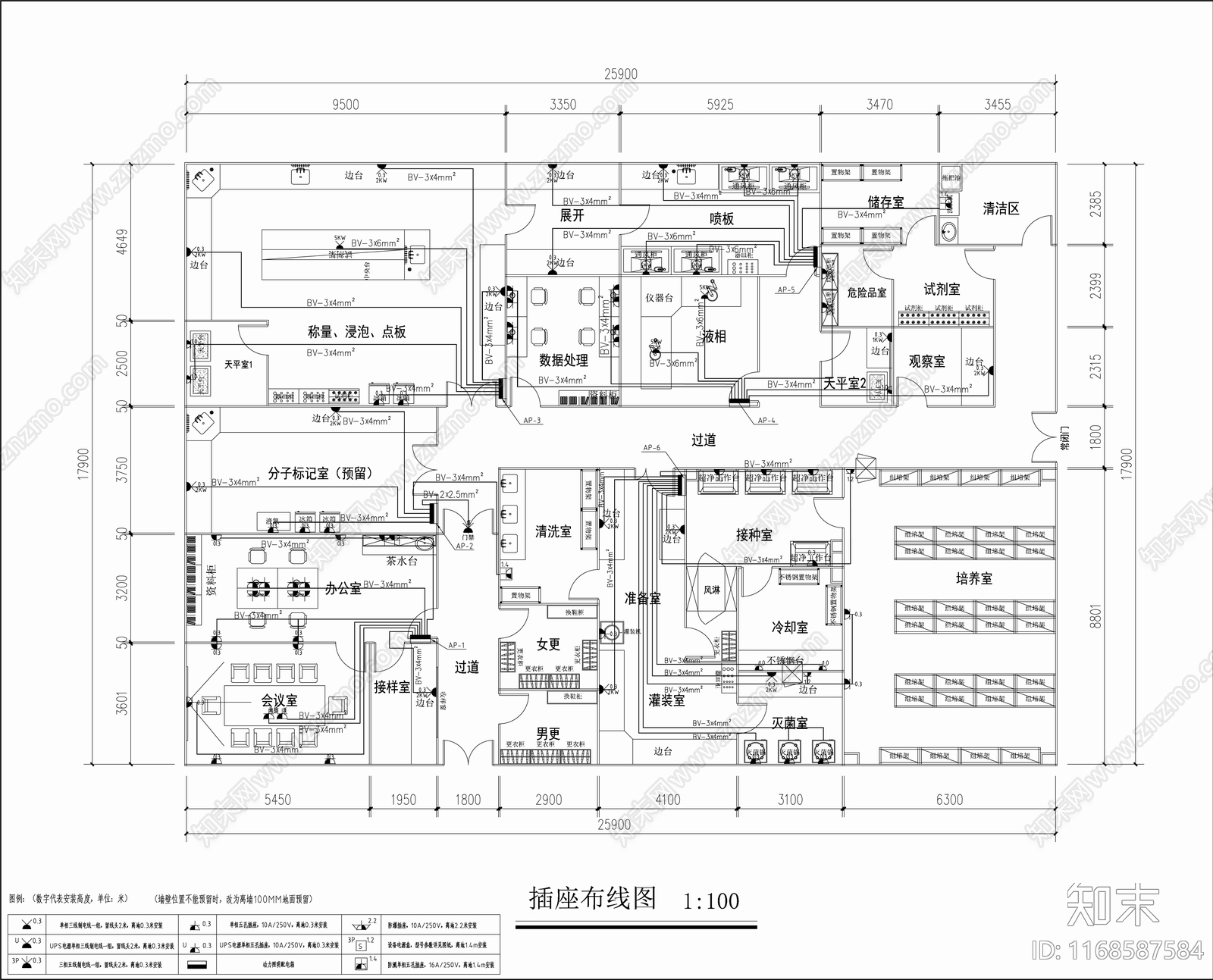 现代实验室施工图下载【ID:1168587584】