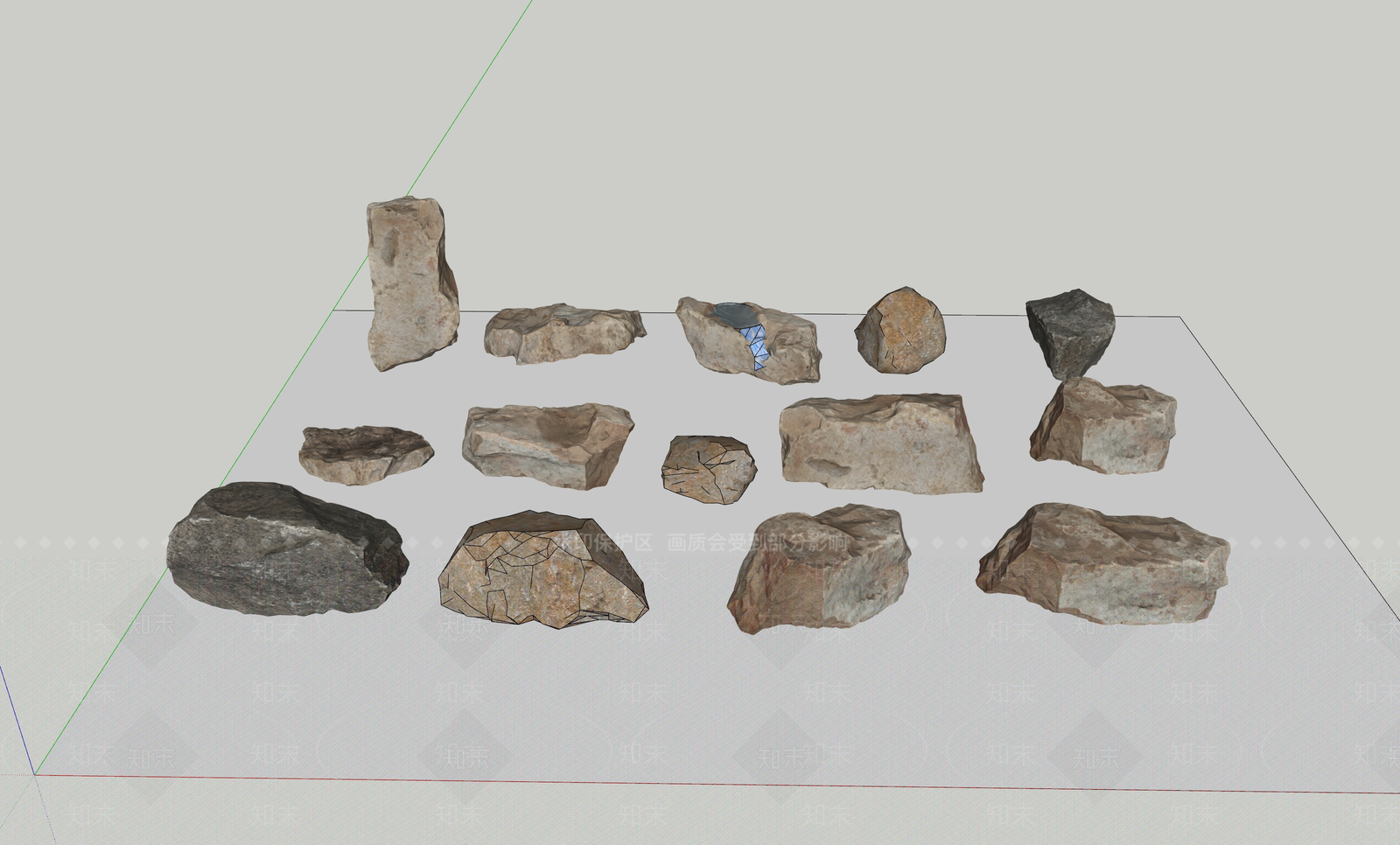 现代别墅庭院SU模型下载【ID:1168589332】