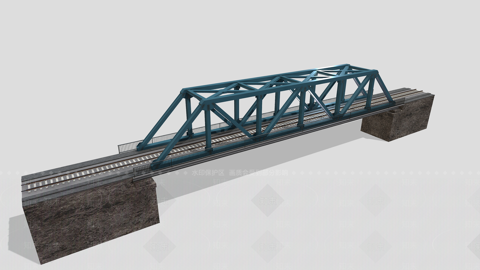现代中式桥3D模型下载【ID:1168591191】