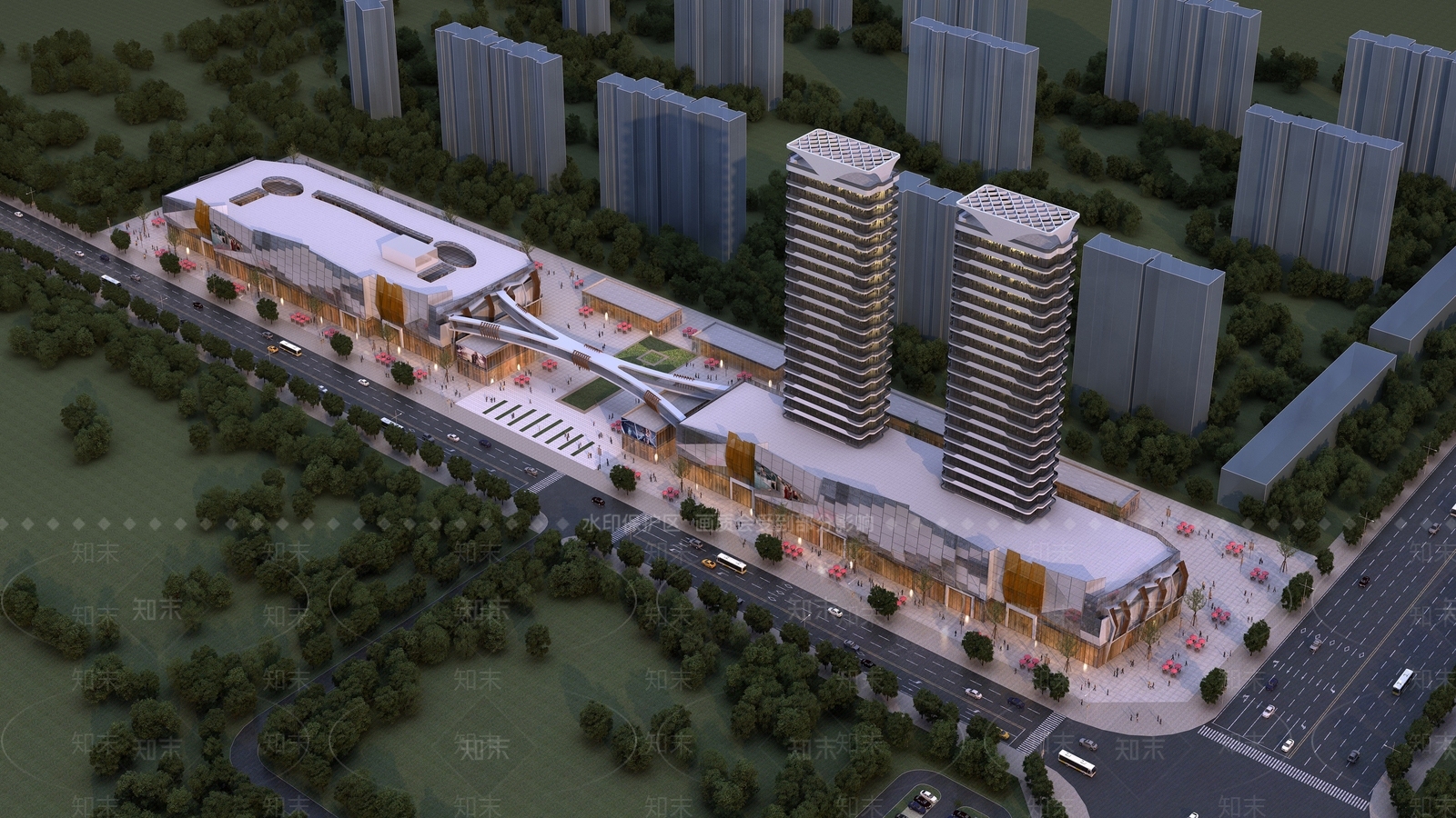 现代办公楼3D模型下载【ID:1168592561】