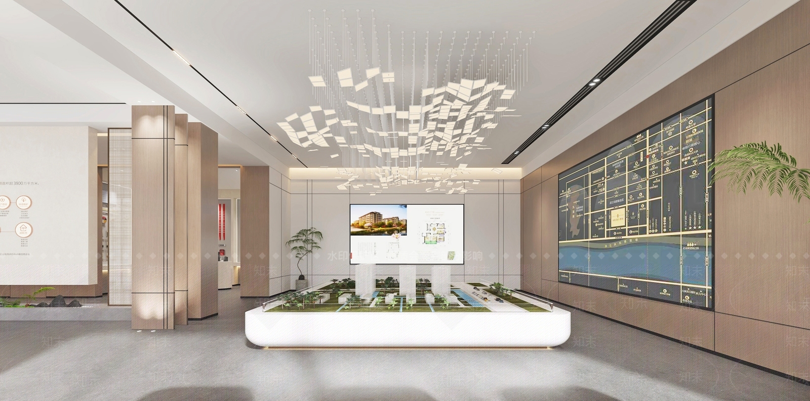 现代售楼处3D模型下载【ID:1168601222】