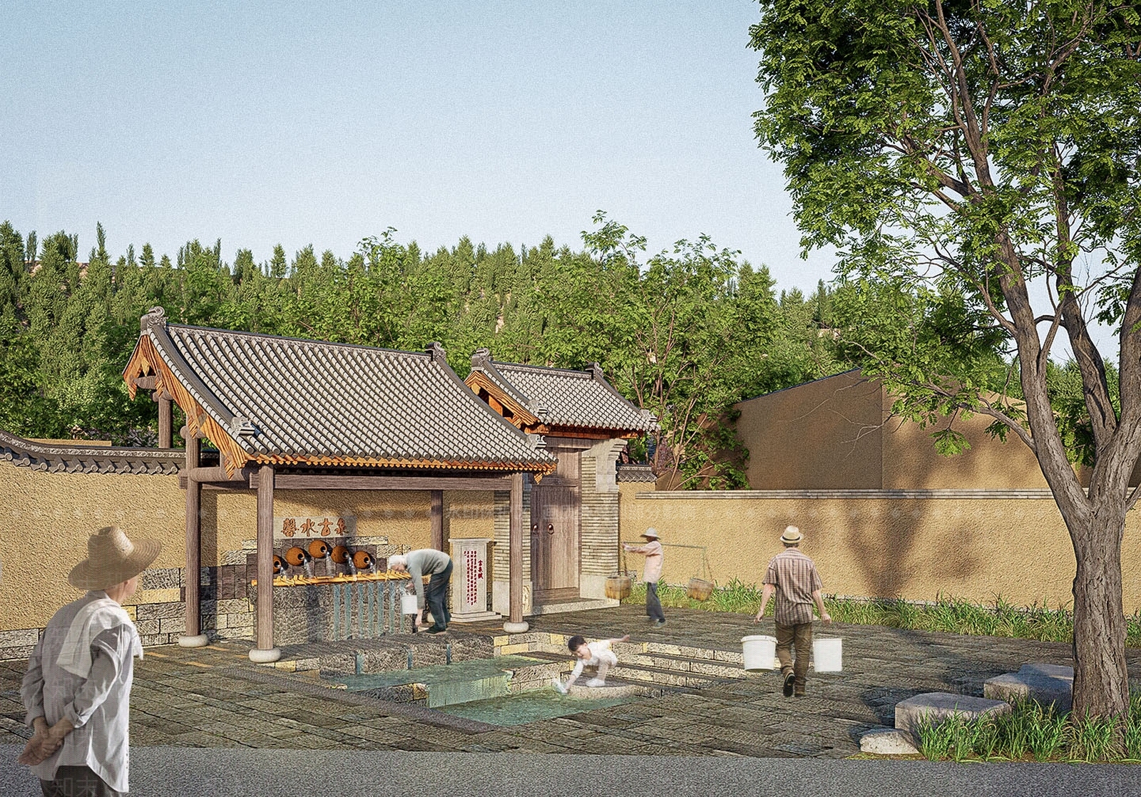 中式亭子SU模型下载【ID:1168598988】