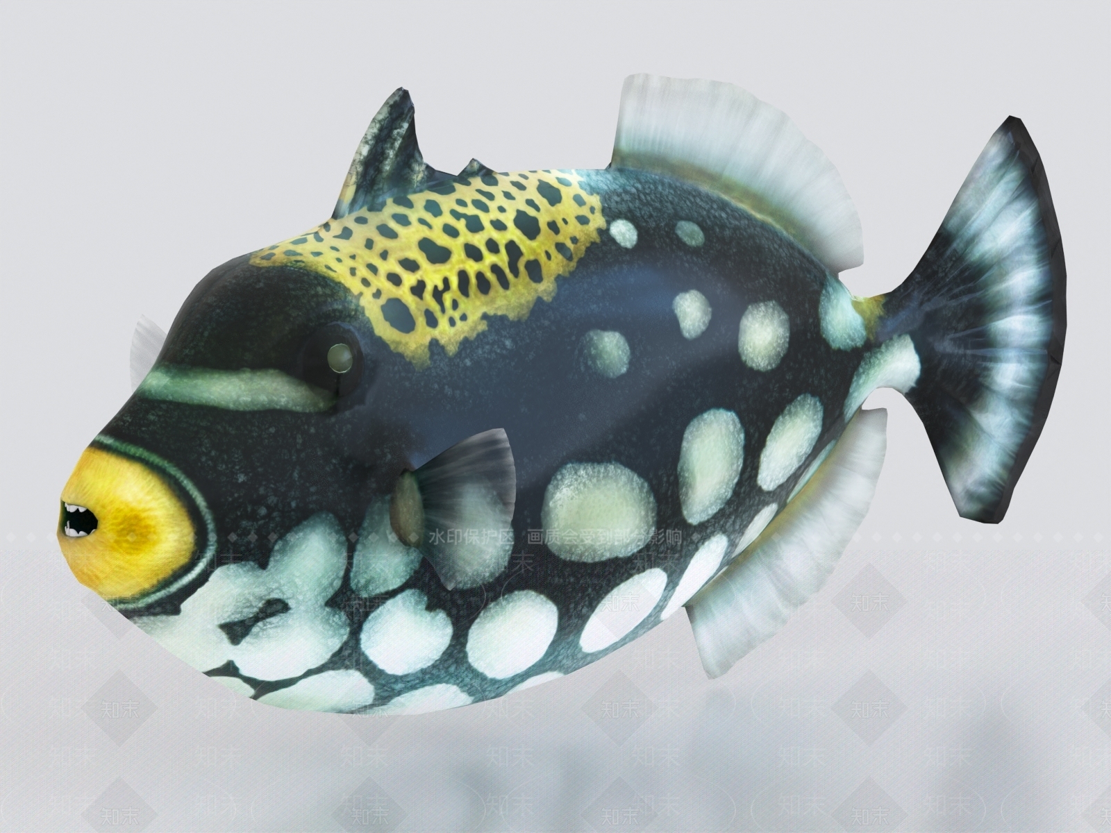 水生类动物3D模型下载【ID:1168599957】