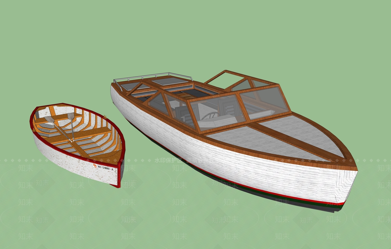 船SU模型下载【ID:1168601187】