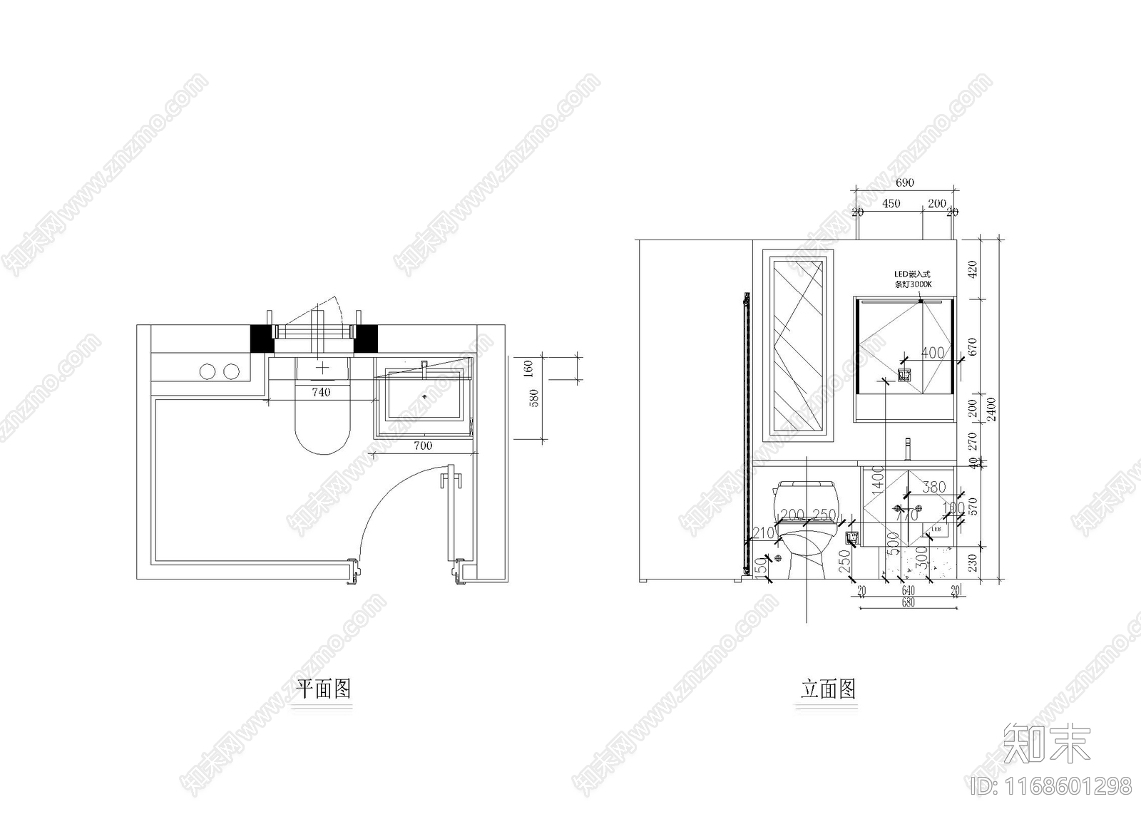 现代卫浴节点施工图下载【ID:1168601298】