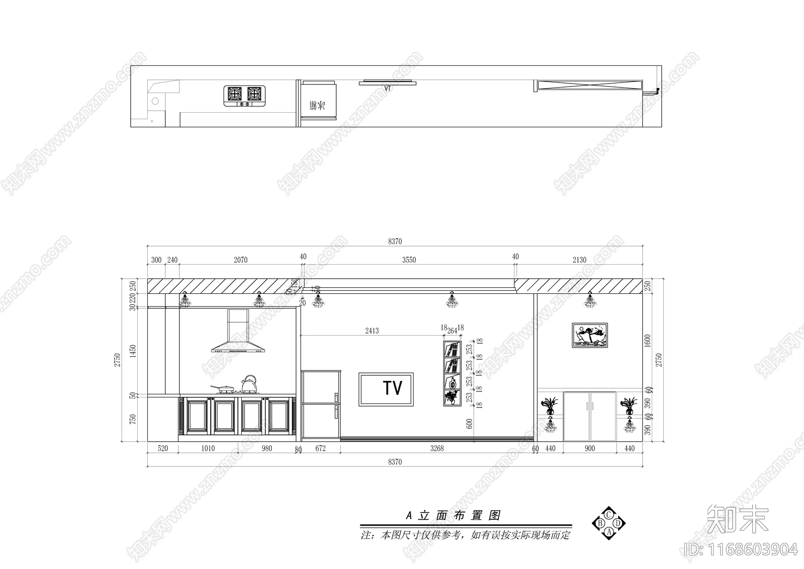 现代轻奢整体家装空间cad施工图下载【ID:1168603904】