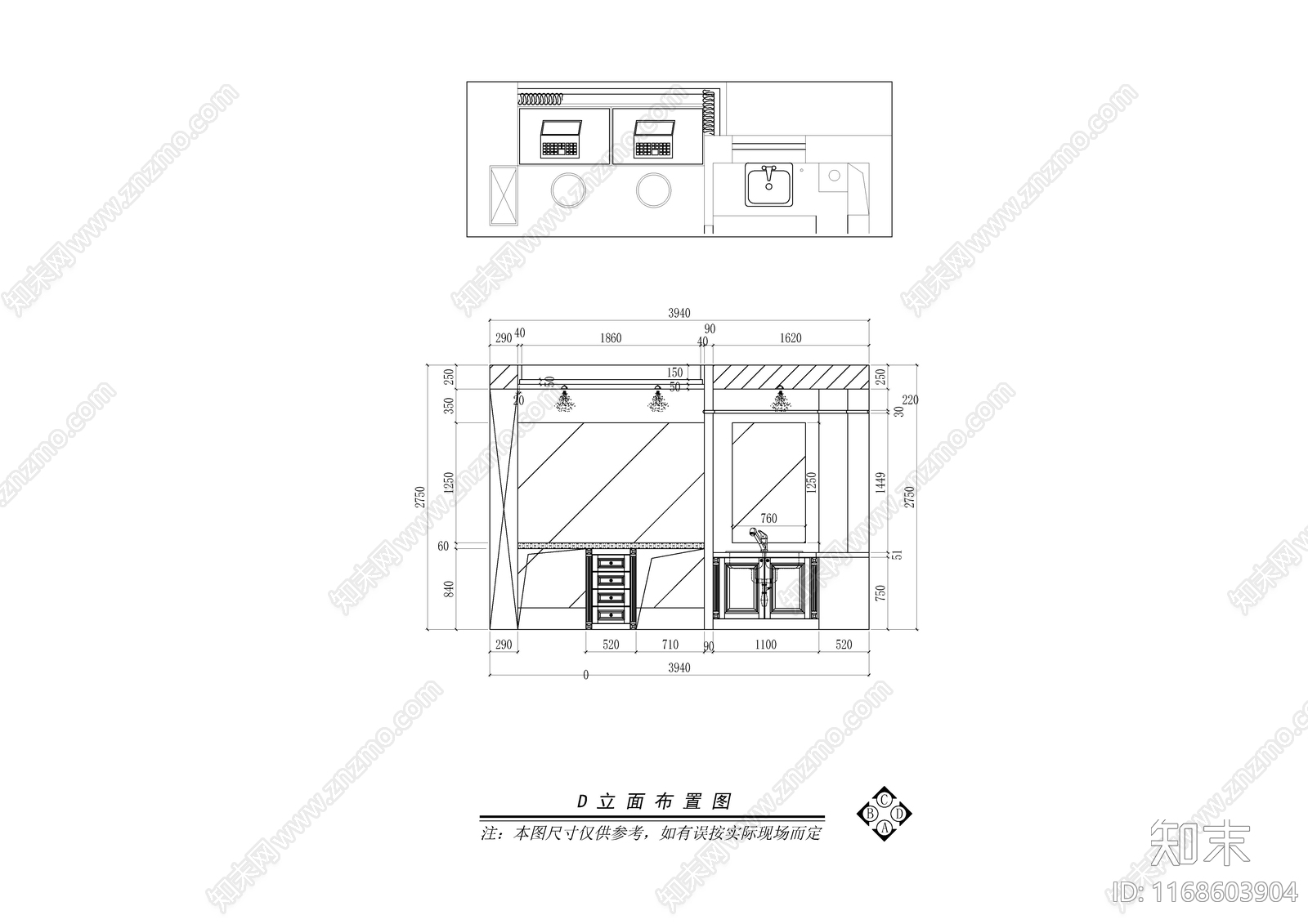 现代轻奢整体家装空间cad施工图下载【ID:1168603904】