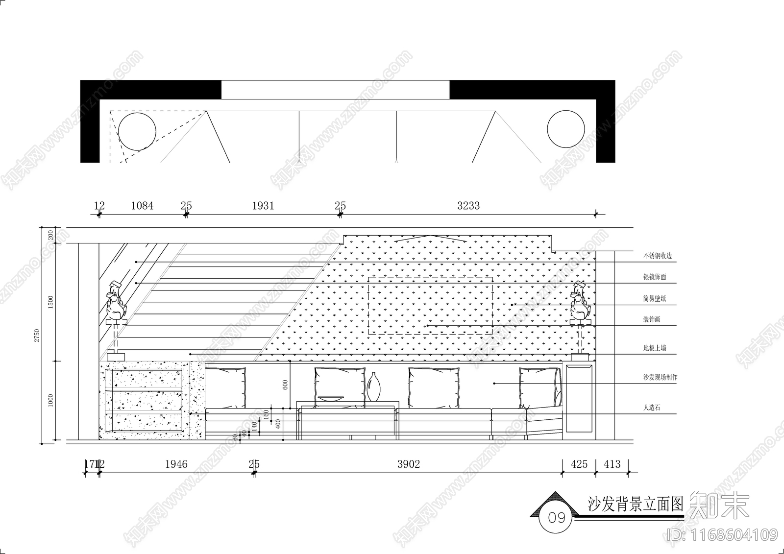 现代轻奢整体家装空间cad施工图下载【ID:1168604109】