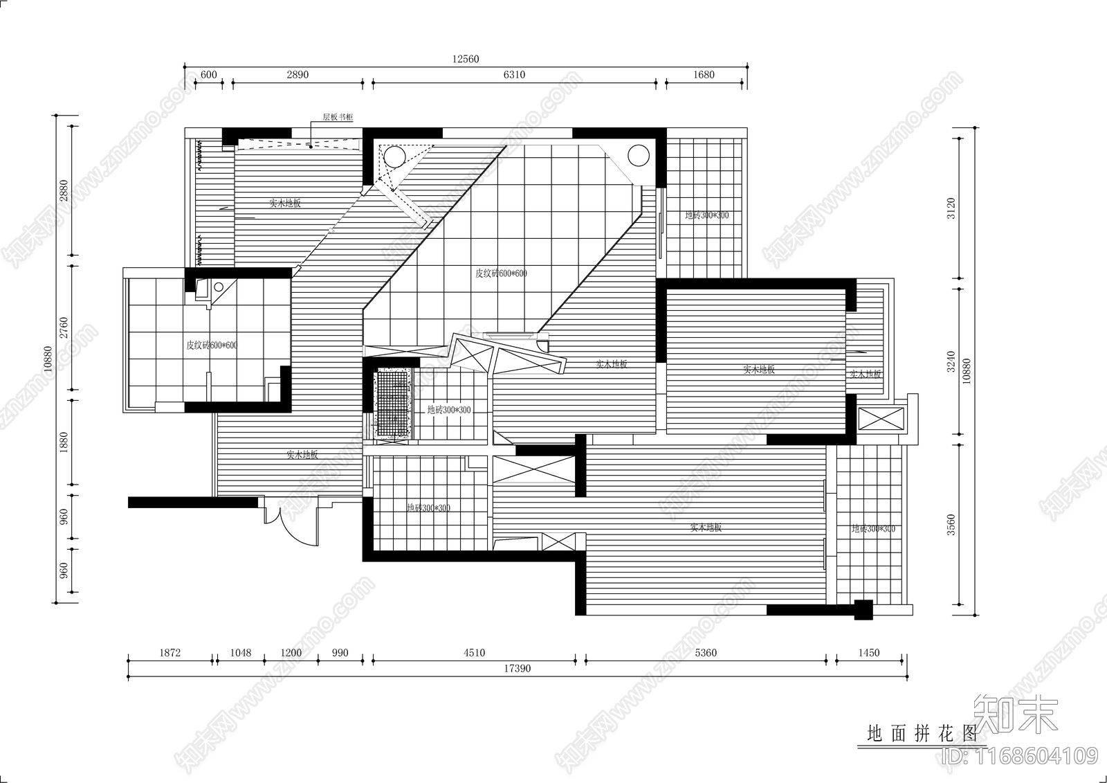 现代轻奢整体家装空间cad施工图下载【ID:1168604109】