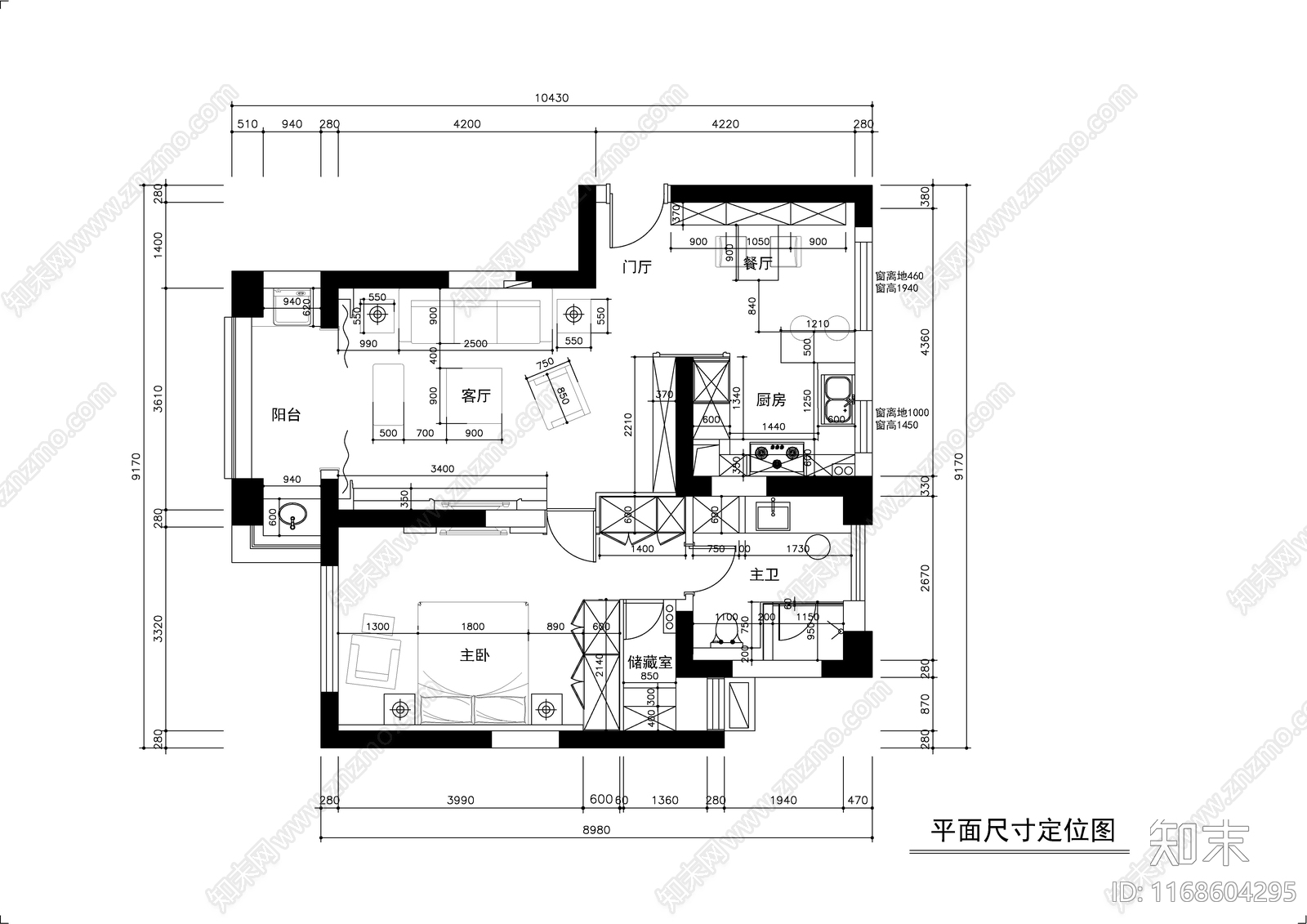 现代轻奢整体家装空间cad施工图下载【ID:1168604295】