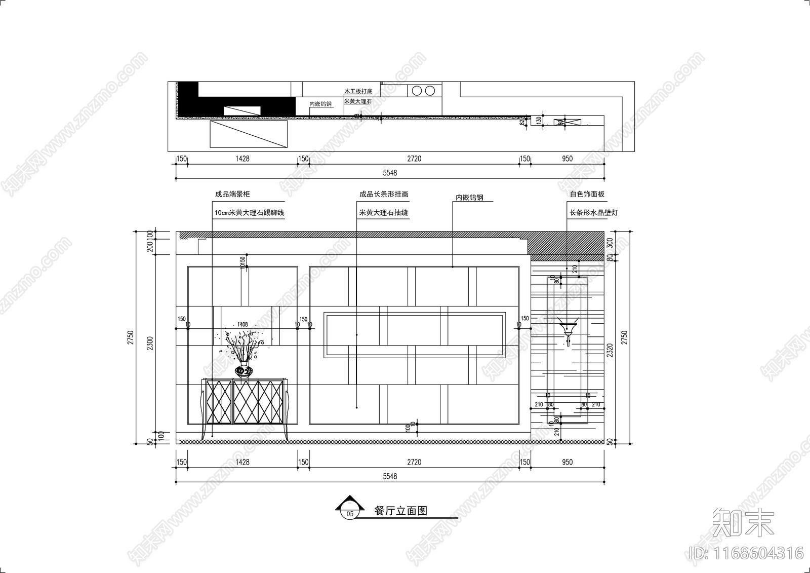 现代轻奢整体家装空间cad施工图下载【ID:1168604316】