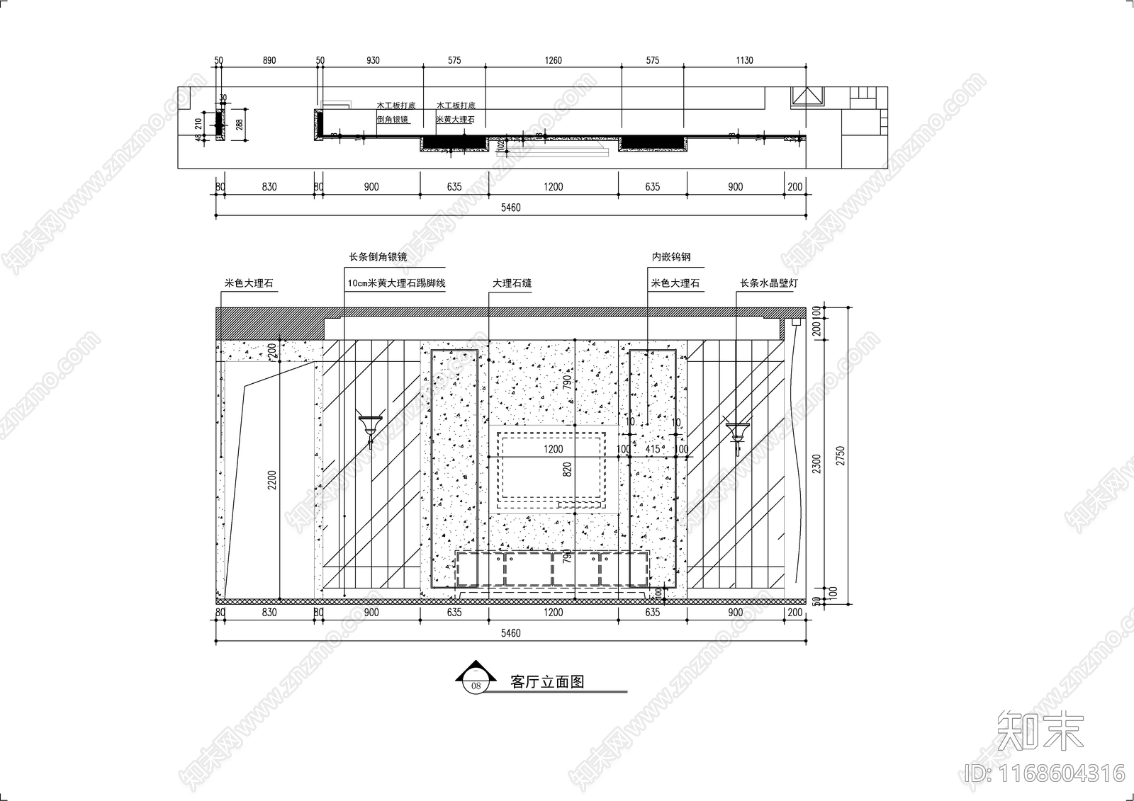 现代轻奢整体家装空间cad施工图下载【ID:1168604316】