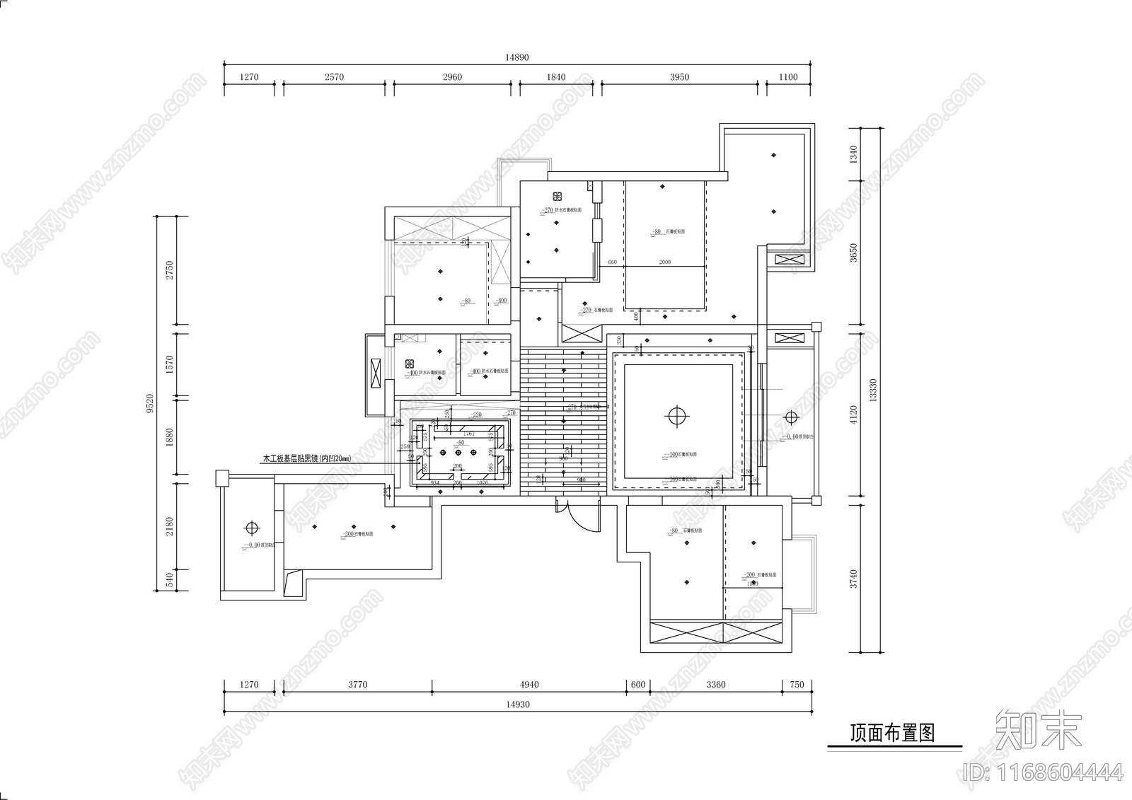 现代轻奢整体家装空间cad施工图下载【ID:1168604444】