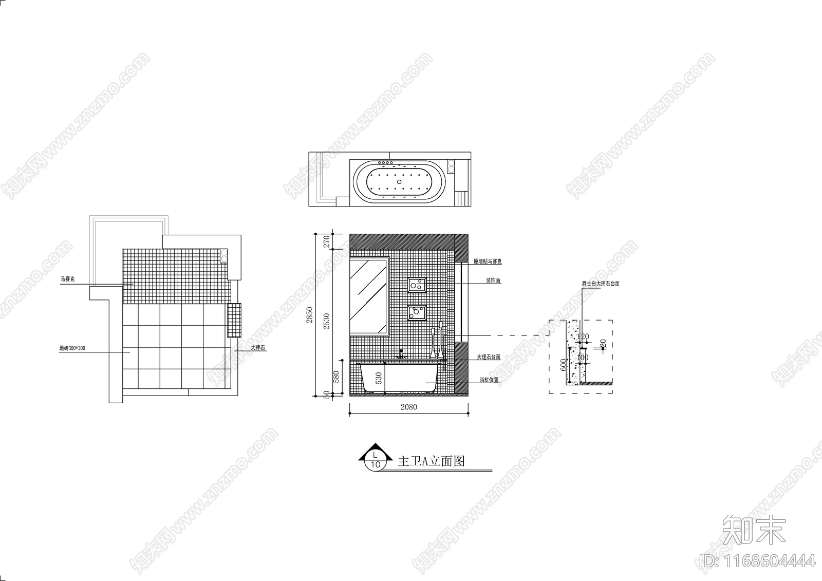 现代轻奢整体家装空间cad施工图下载【ID:1168604444】