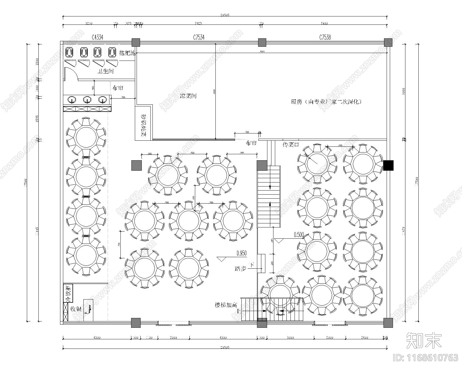 新中式其他商业建筑cad施工图下载【ID:1168610763】
