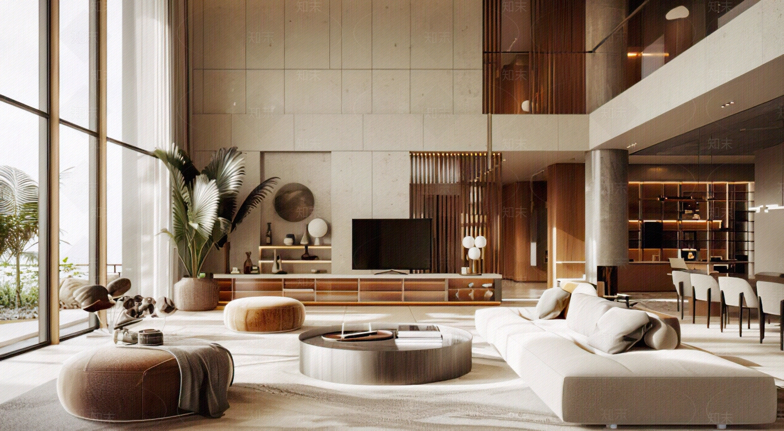 极简简约客厅贴图下载【ID:1168614037】