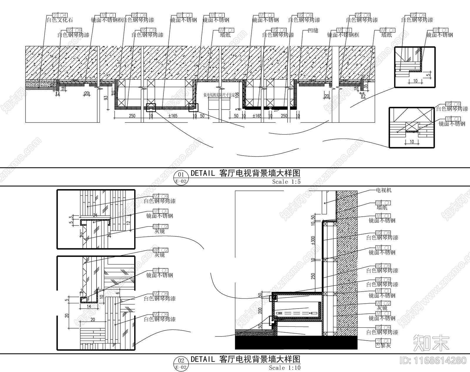 现代轻奢整体家装空间cad施工图下载【ID:1168614280】