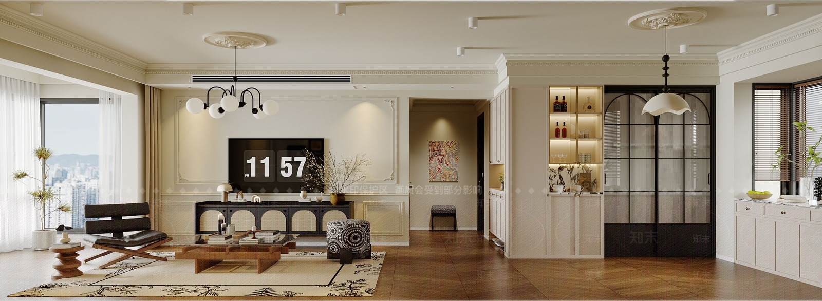 法式玄关3D模型下载【ID:1214695814】
