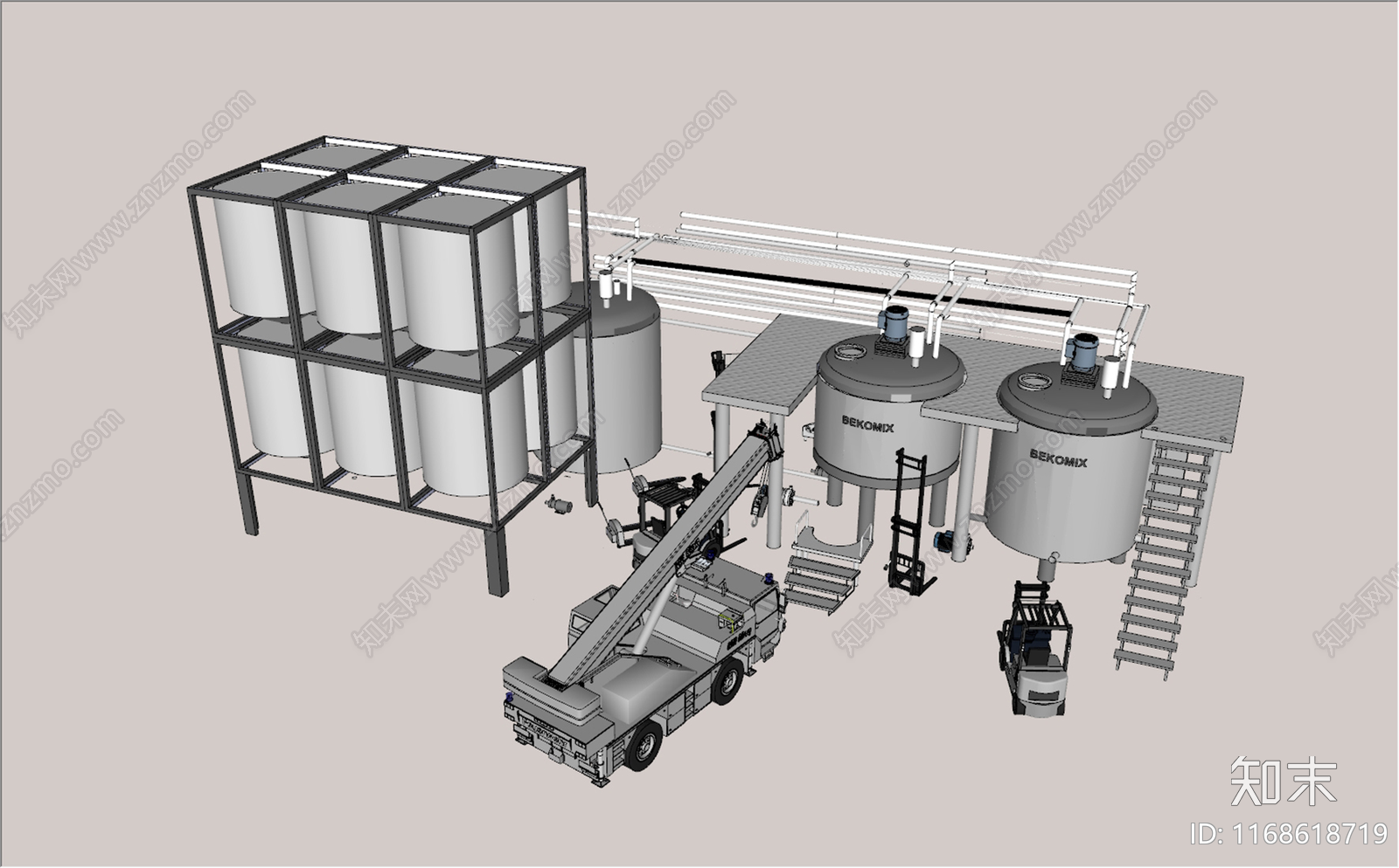 工业其他工业建筑SU模型下载【ID:1168618719】