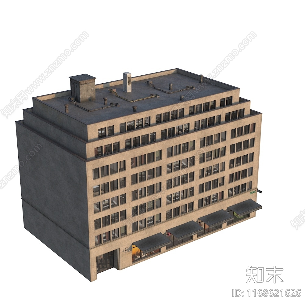 美式欧式其他商业建筑3D模型下载【ID:1168621626】