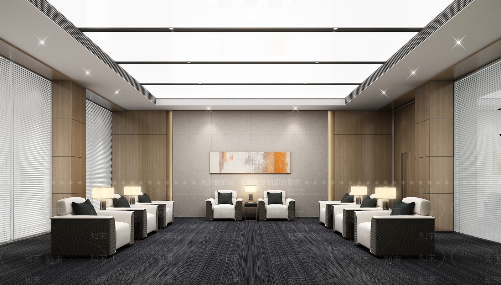 现代接待室3D模型下载【ID:1168634373】
