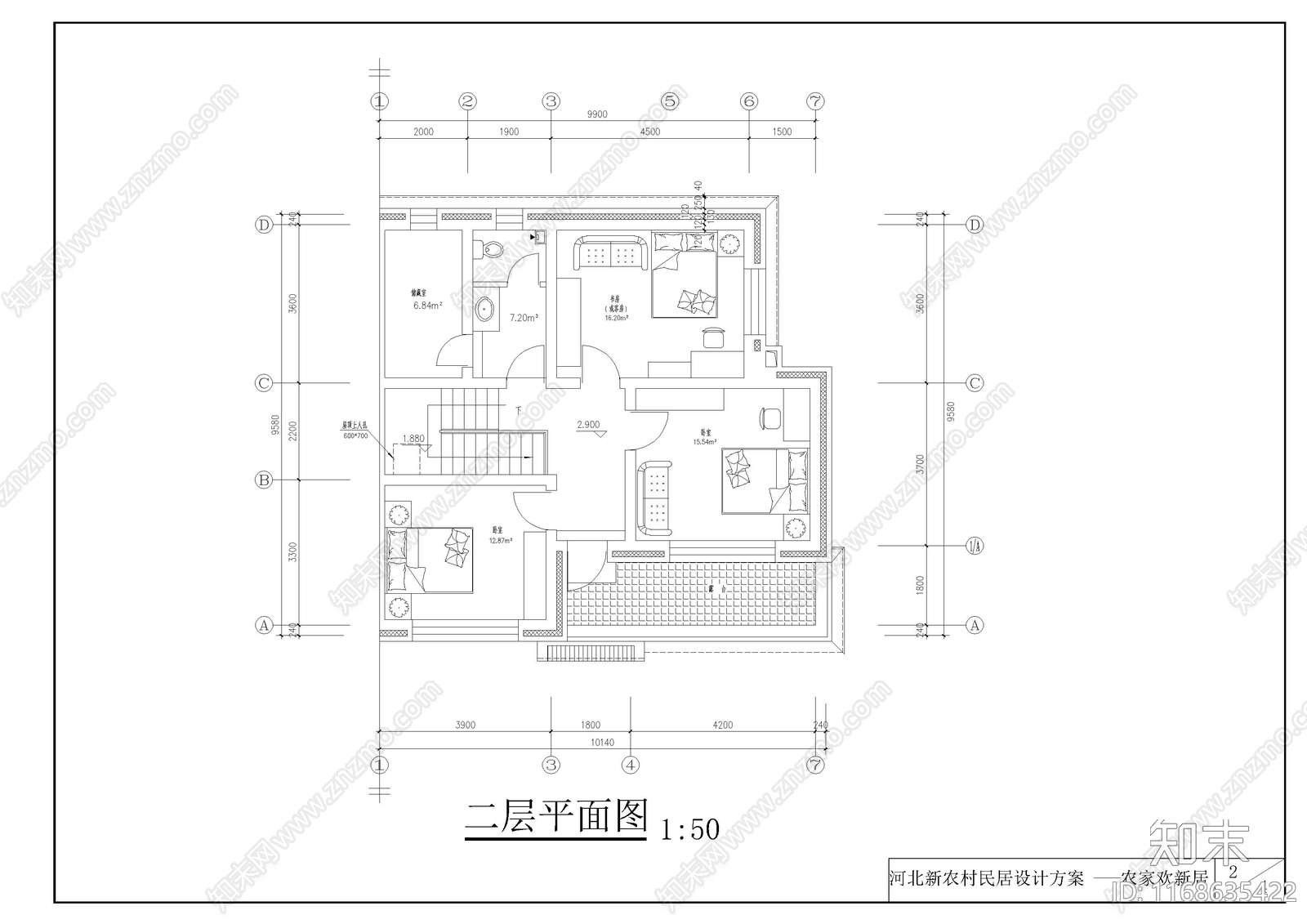 欧式别墅建筑cad施工图下载【ID:1168635422】