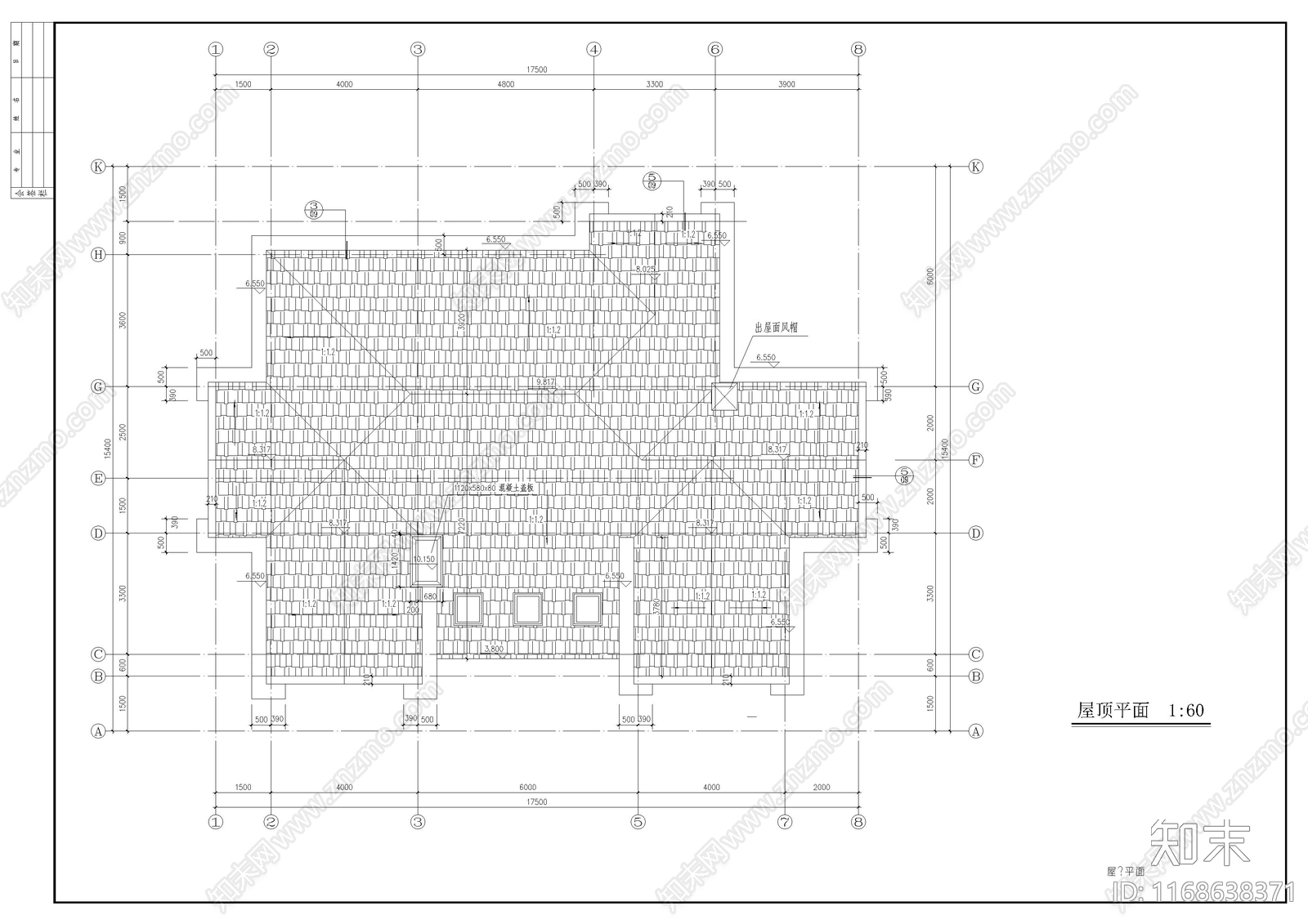 欧式别墅建筑cad施工图下载【ID:1168638371】