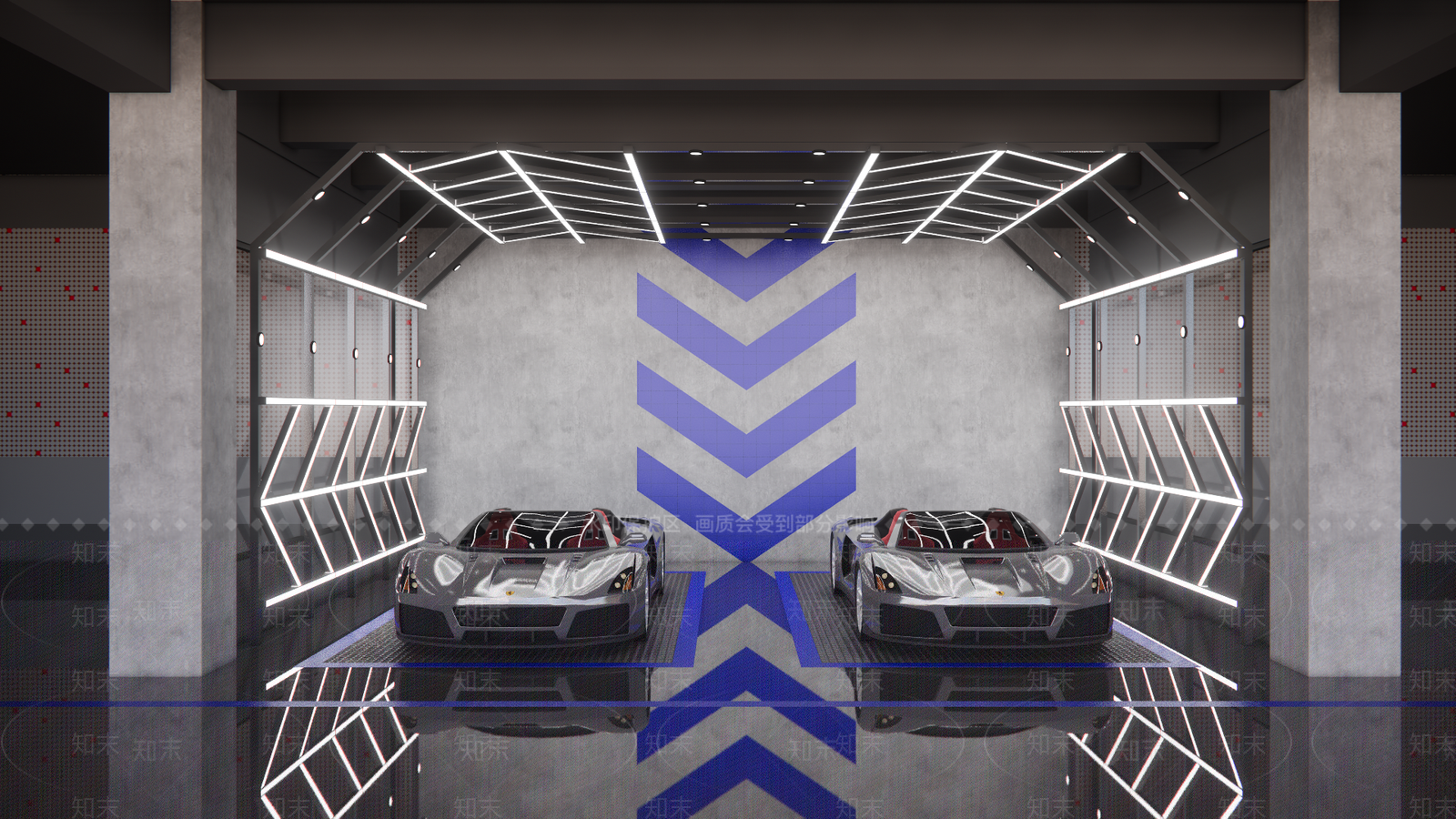 工业汽车4S店SU模型下载【ID:1168640408】