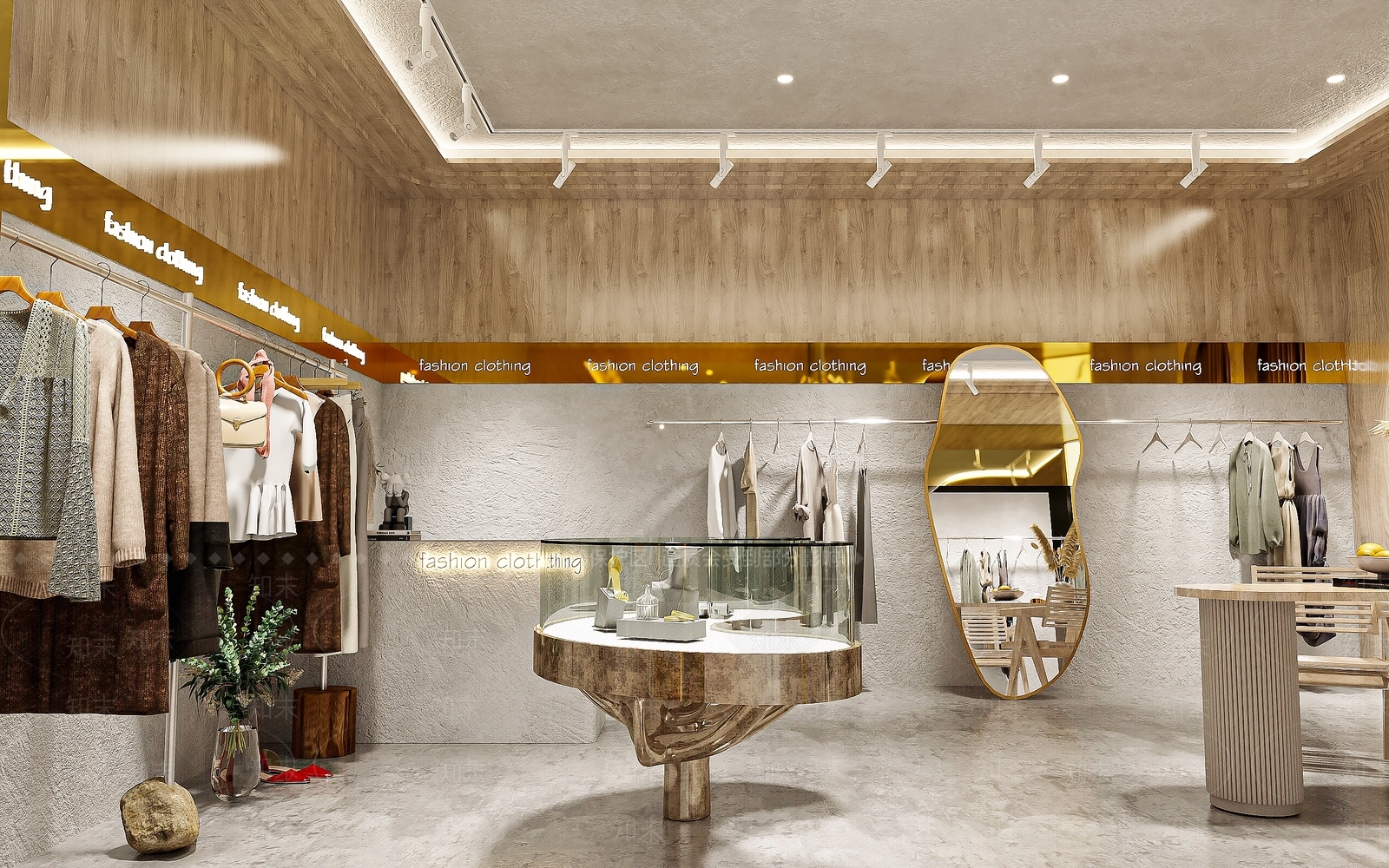 新中式中古服装店3D模型下载【ID:1168648038】