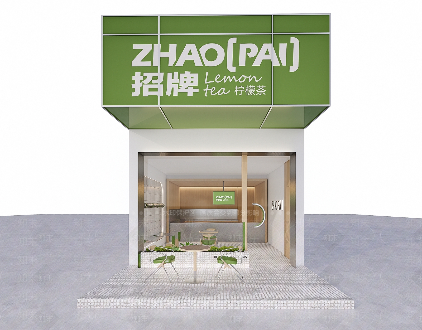现代奶茶店SU模型下载【ID:1168672732】