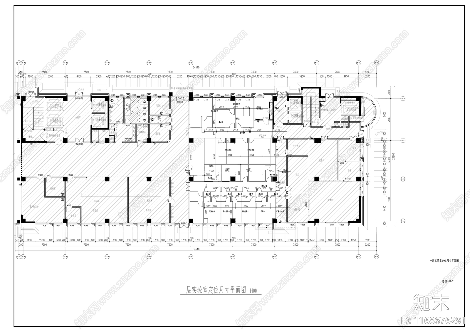 现代医院cad施工图下载【ID:1168676291】