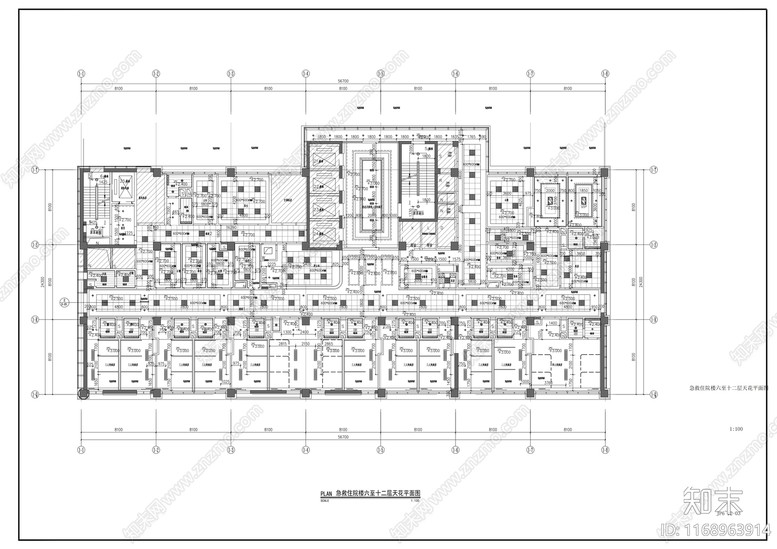 现代医院cad施工图下载【ID:1168963914】
