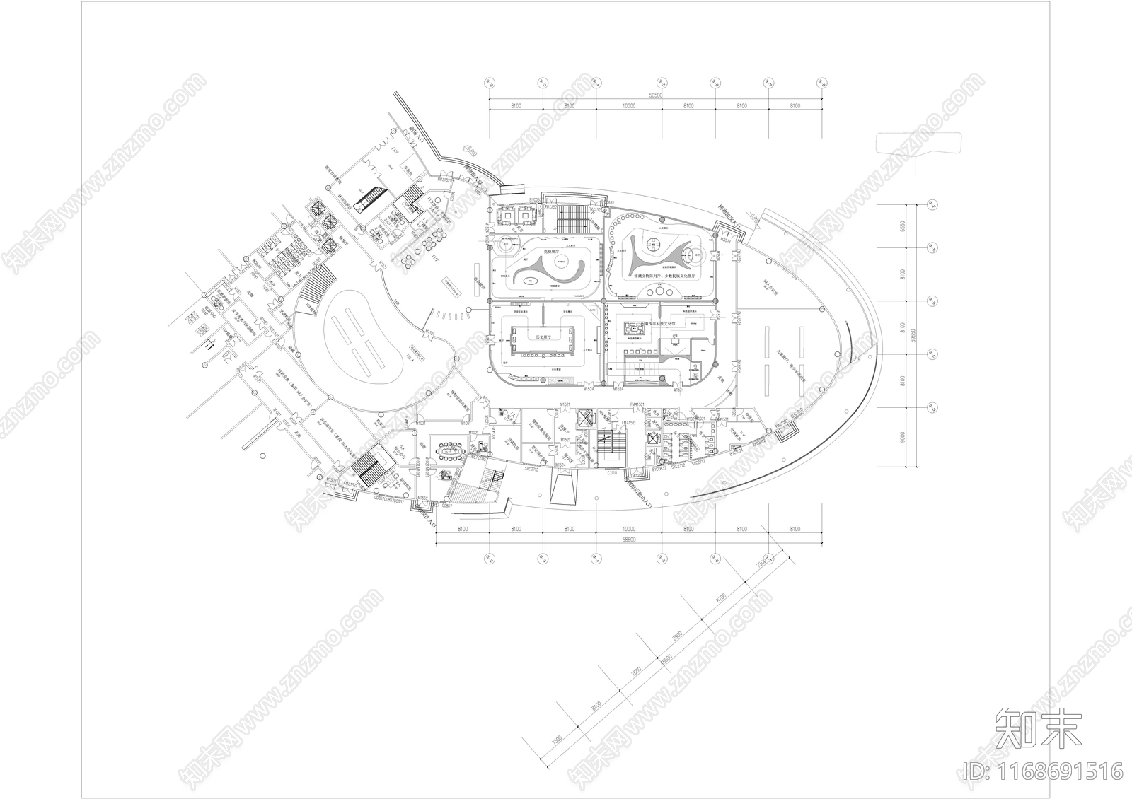 现代其他文化空间cad施工图下载【ID:1168691516】