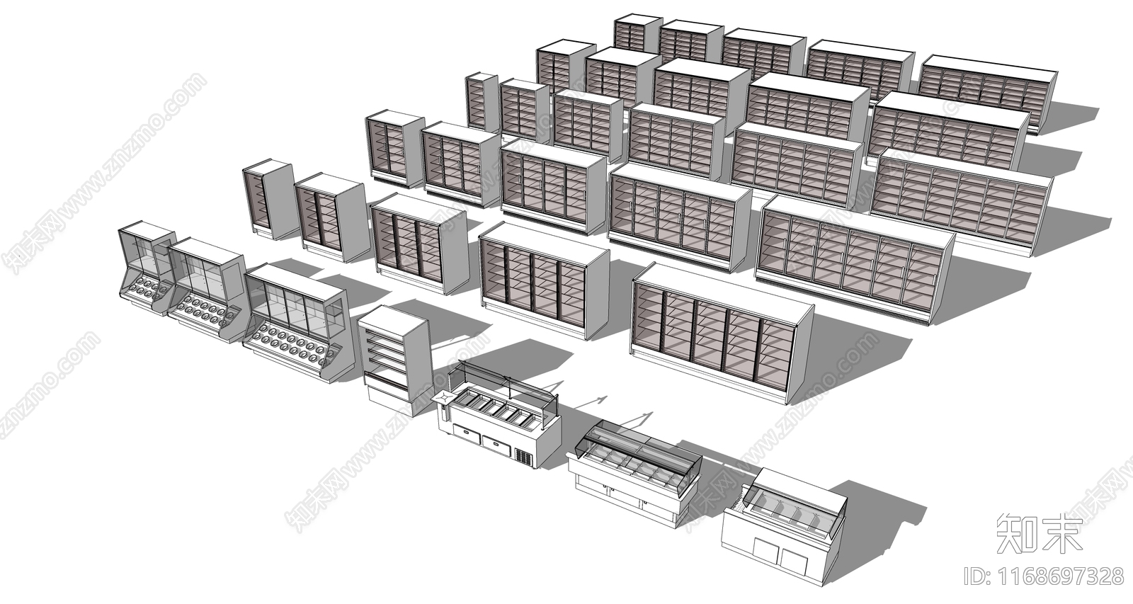 冰箱SU模型下载【ID:1168697328】