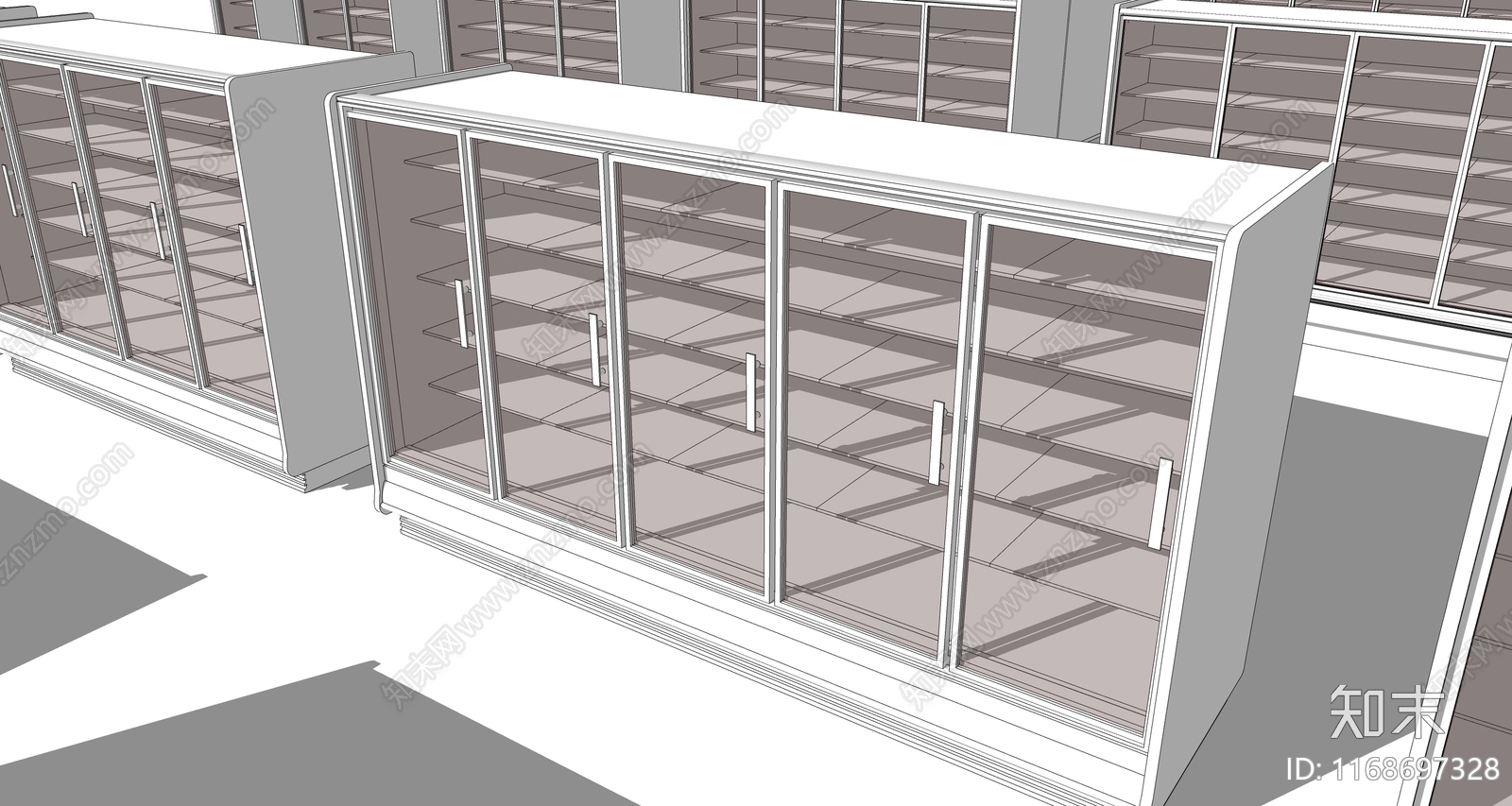 冰箱SU模型下载【ID:1168697328】