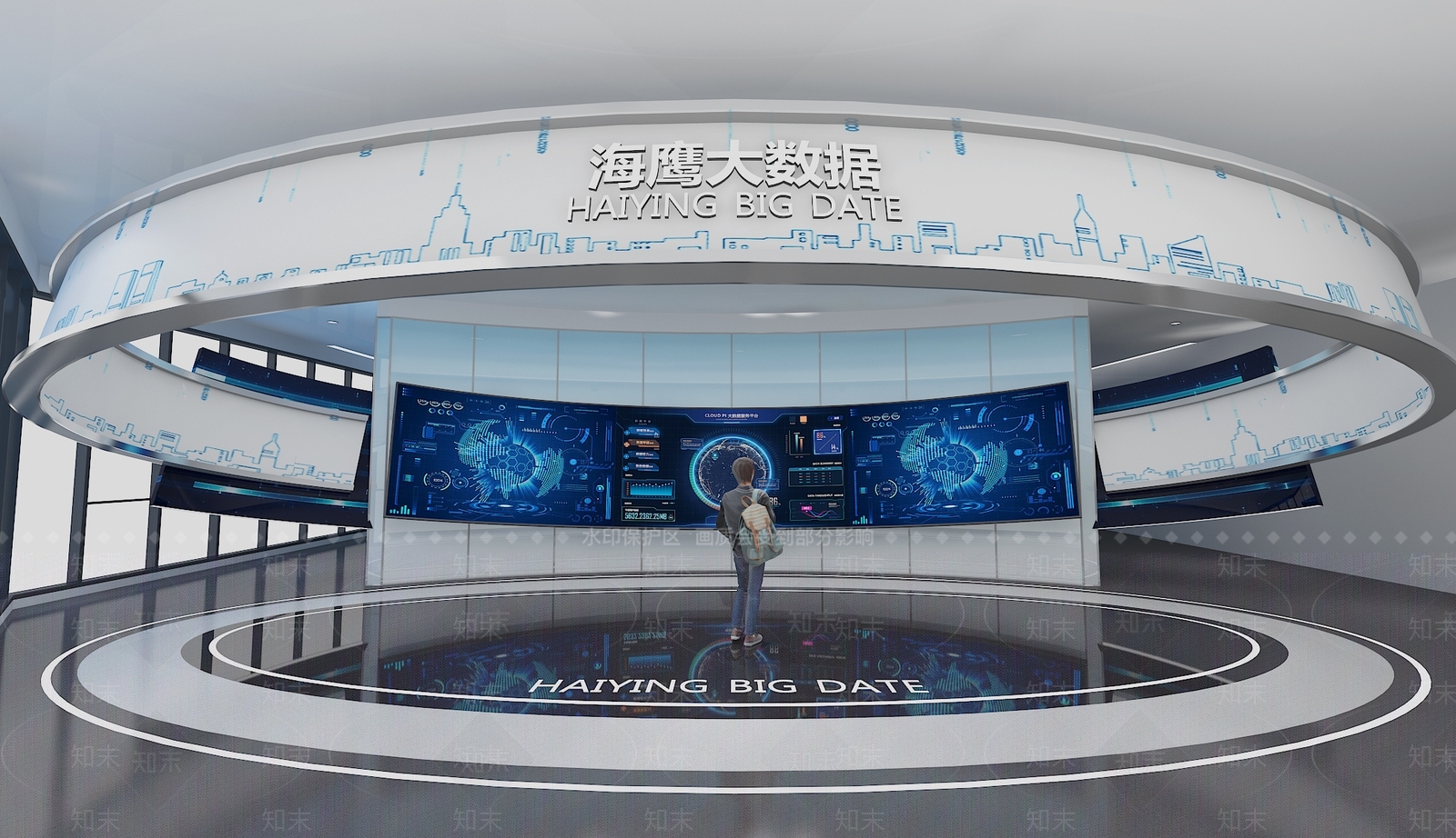 现代科技展厅SU模型下载【ID:1168699102】