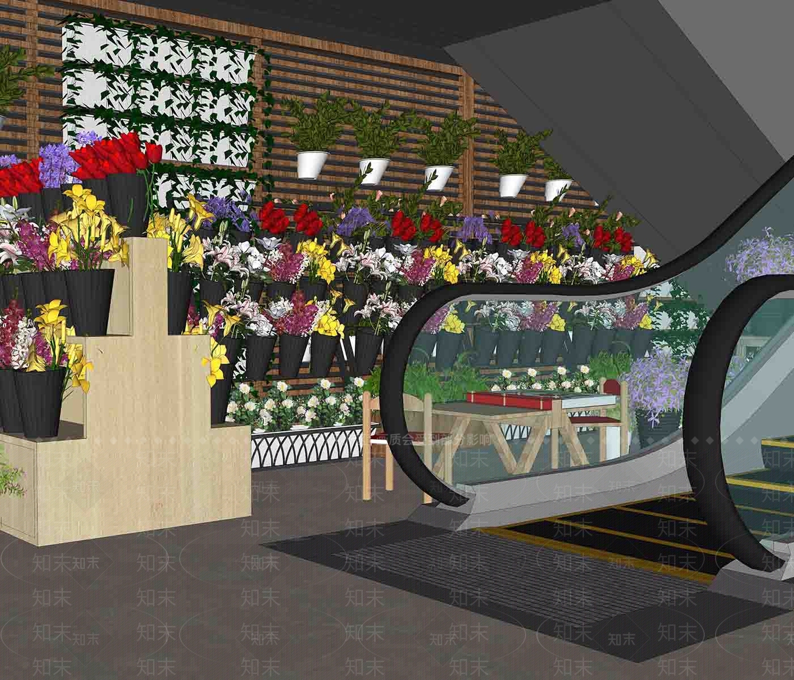 现代商场SU模型下载【ID:1168704446】