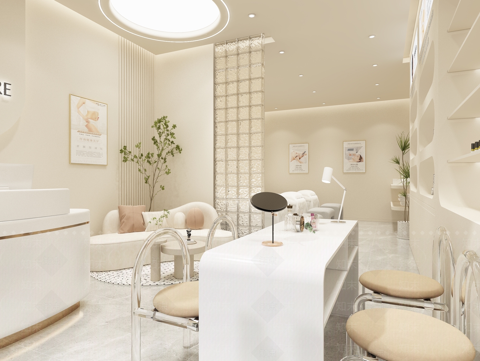 现代美容院3D模型下载【ID:1214697033】