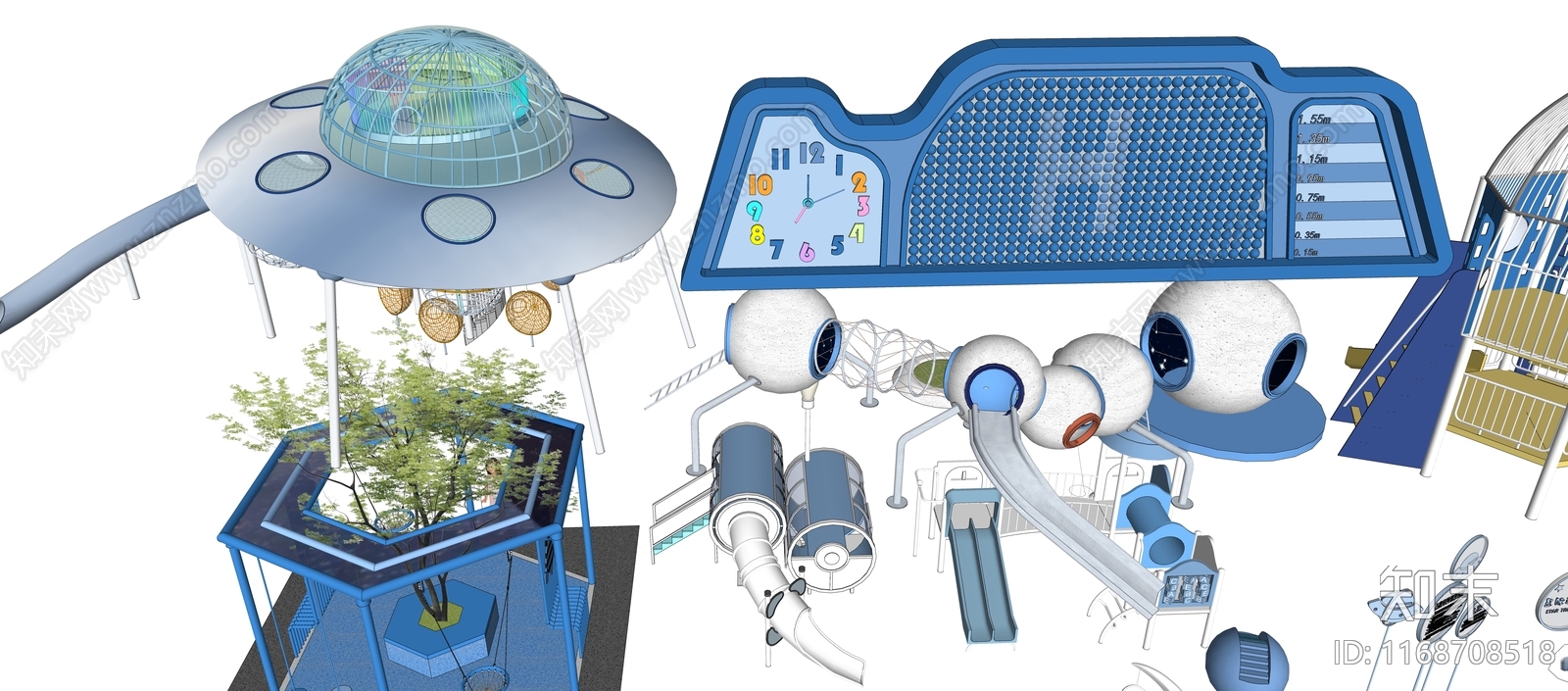 现代工业儿童游乐区SU模型下载【ID:1168708518】