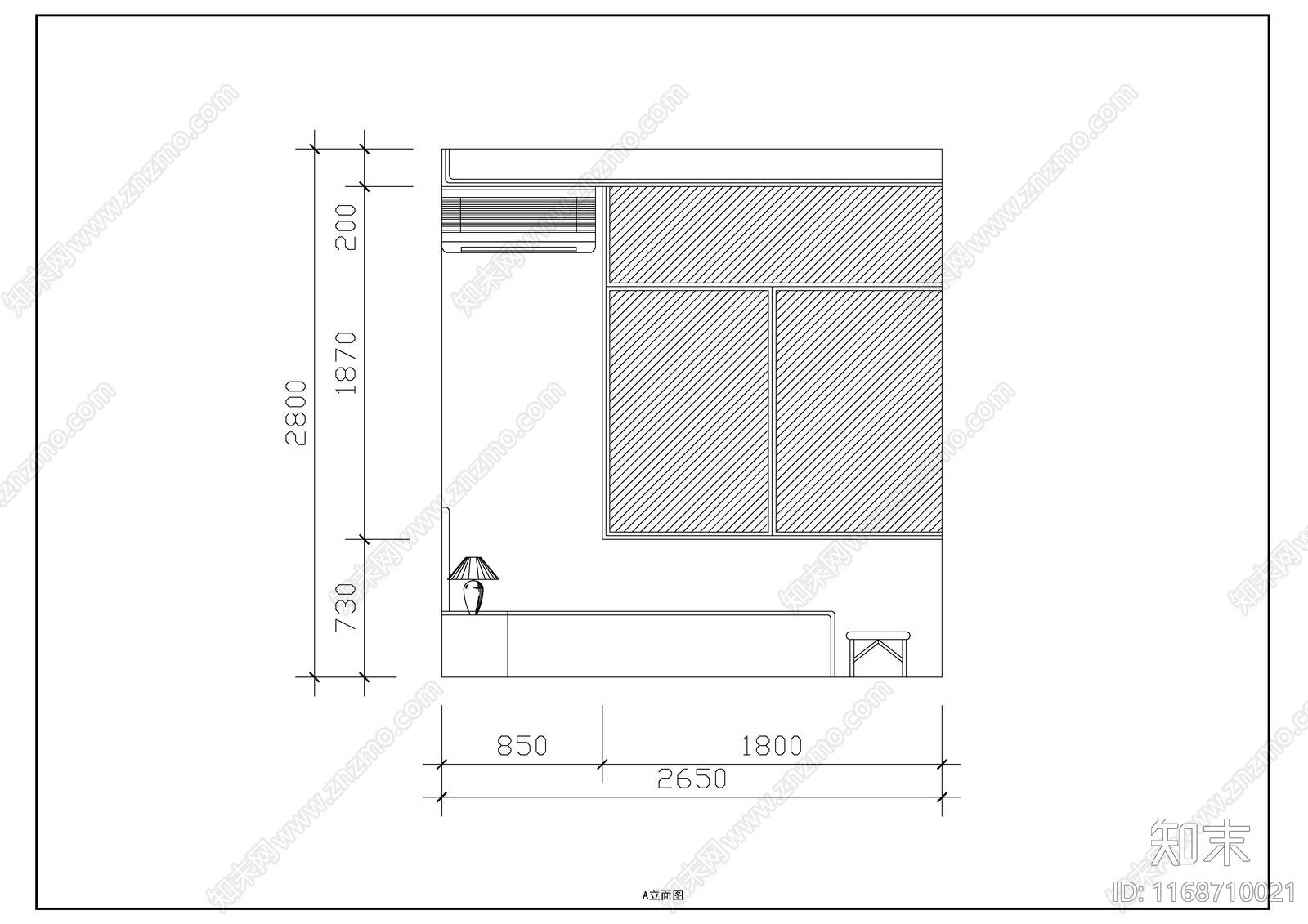 现代新中式整体家装空间cad施工图下载【ID:1168710021】