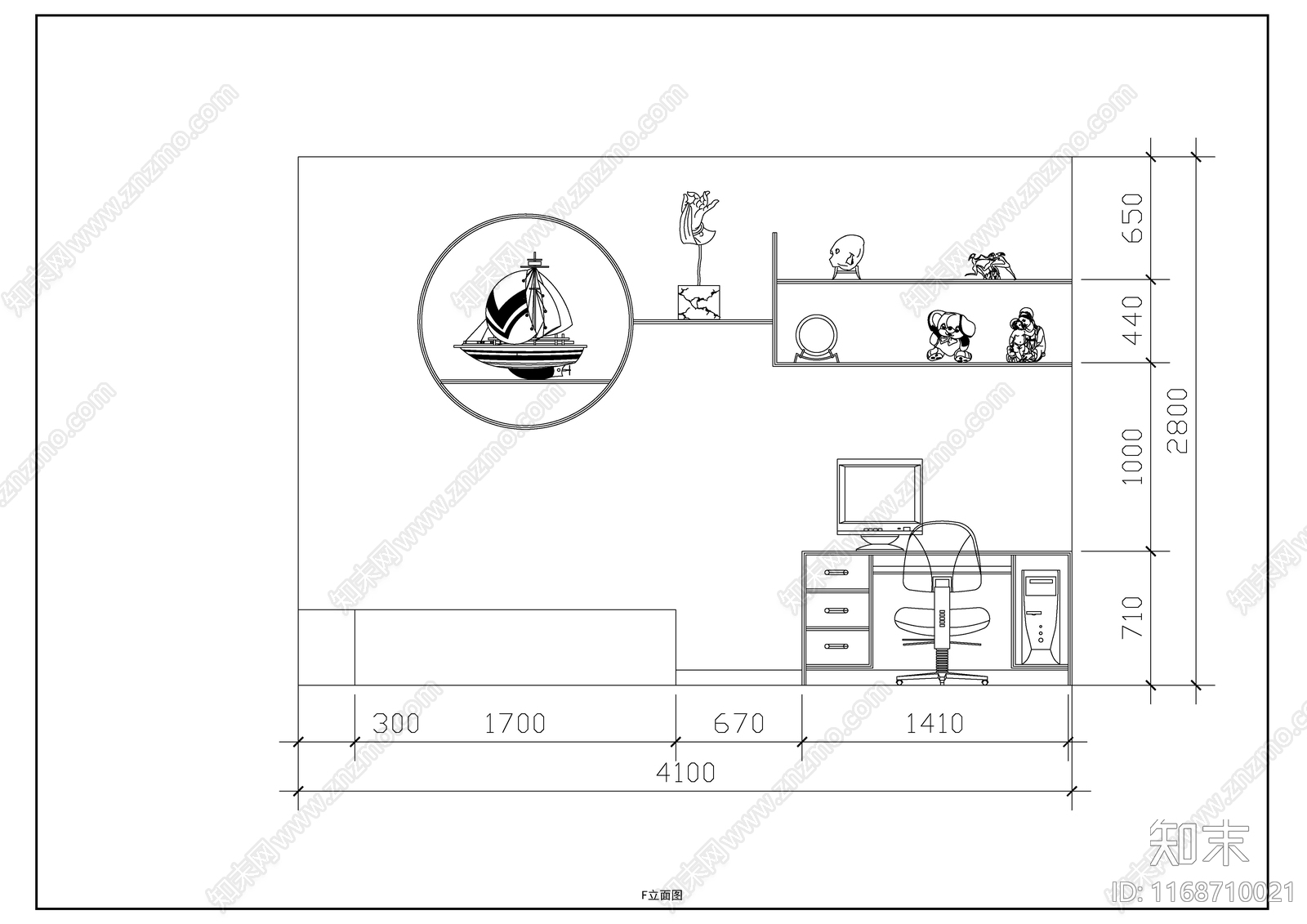 现代新中式整体家装空间cad施工图下载【ID:1168710021】