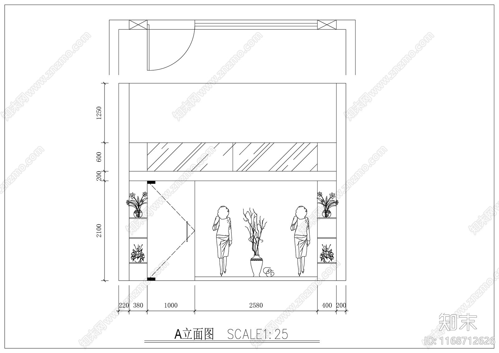 现代新中式服装店cad施工图下载【ID:1168712626】