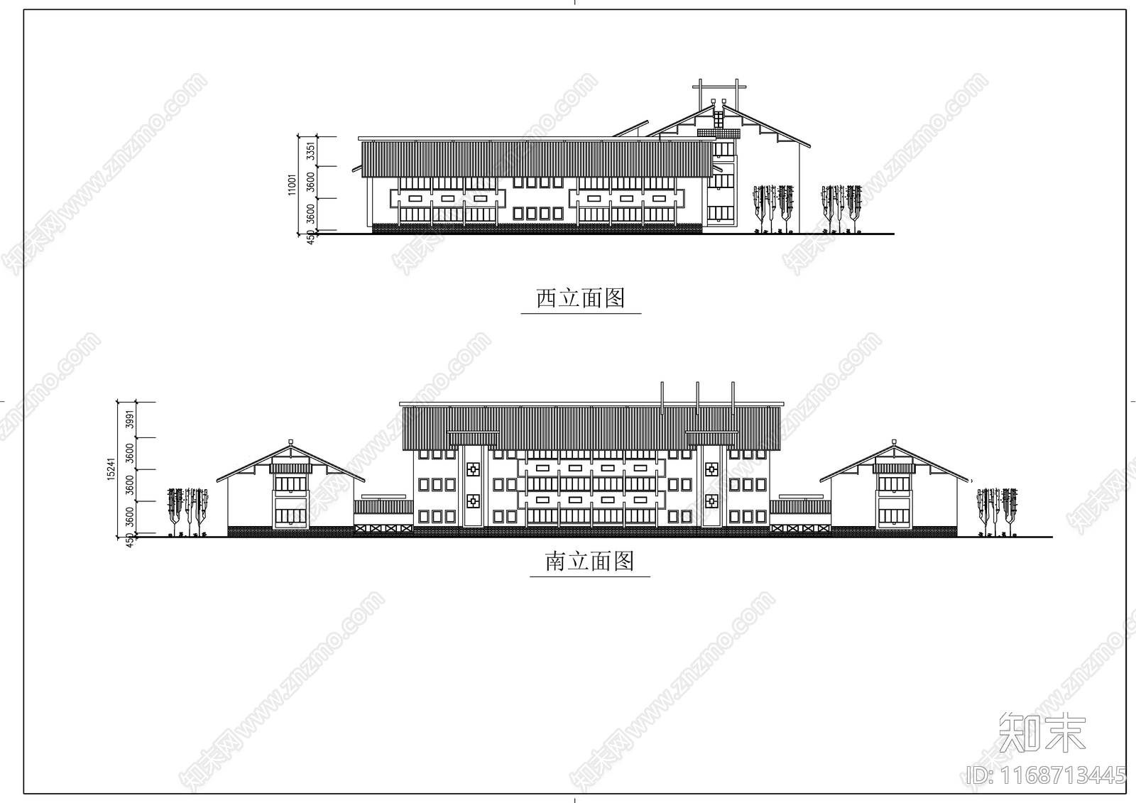 现代新中式其他商业建筑施工图下载【ID:1168713445】