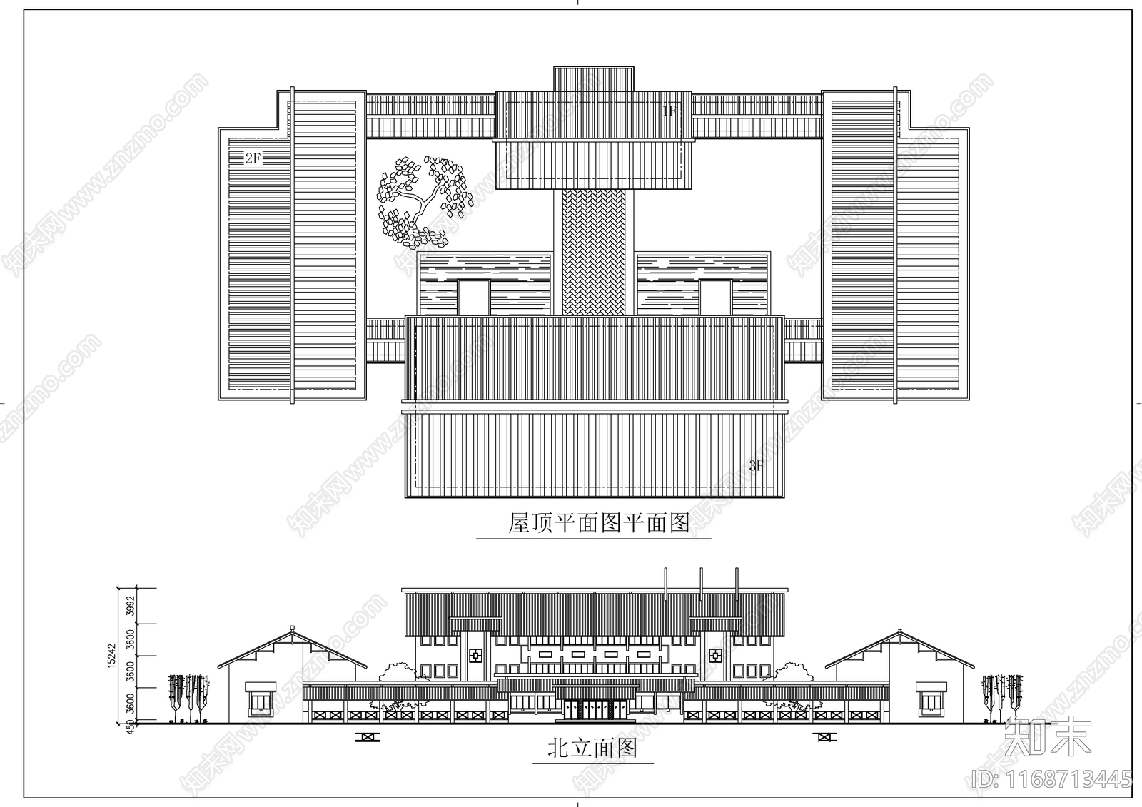 现代新中式其他商业建筑施工图下载【ID:1168713445】