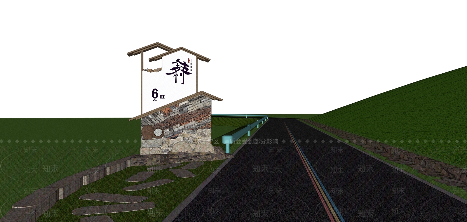 现代乡村公园SU模型下载【ID:1168718621】