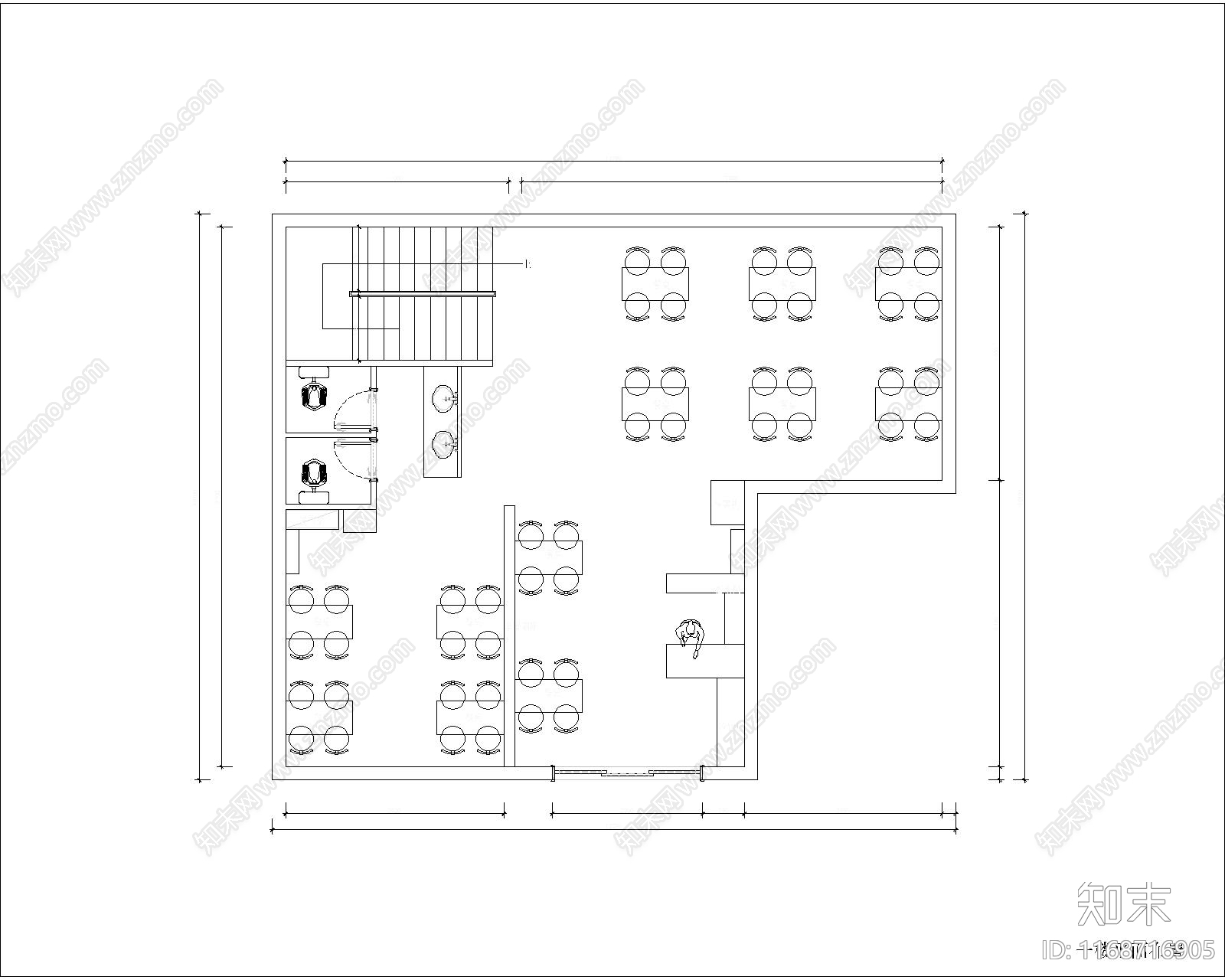 现代其他商业建筑cad施工图下载【ID:1168716905】