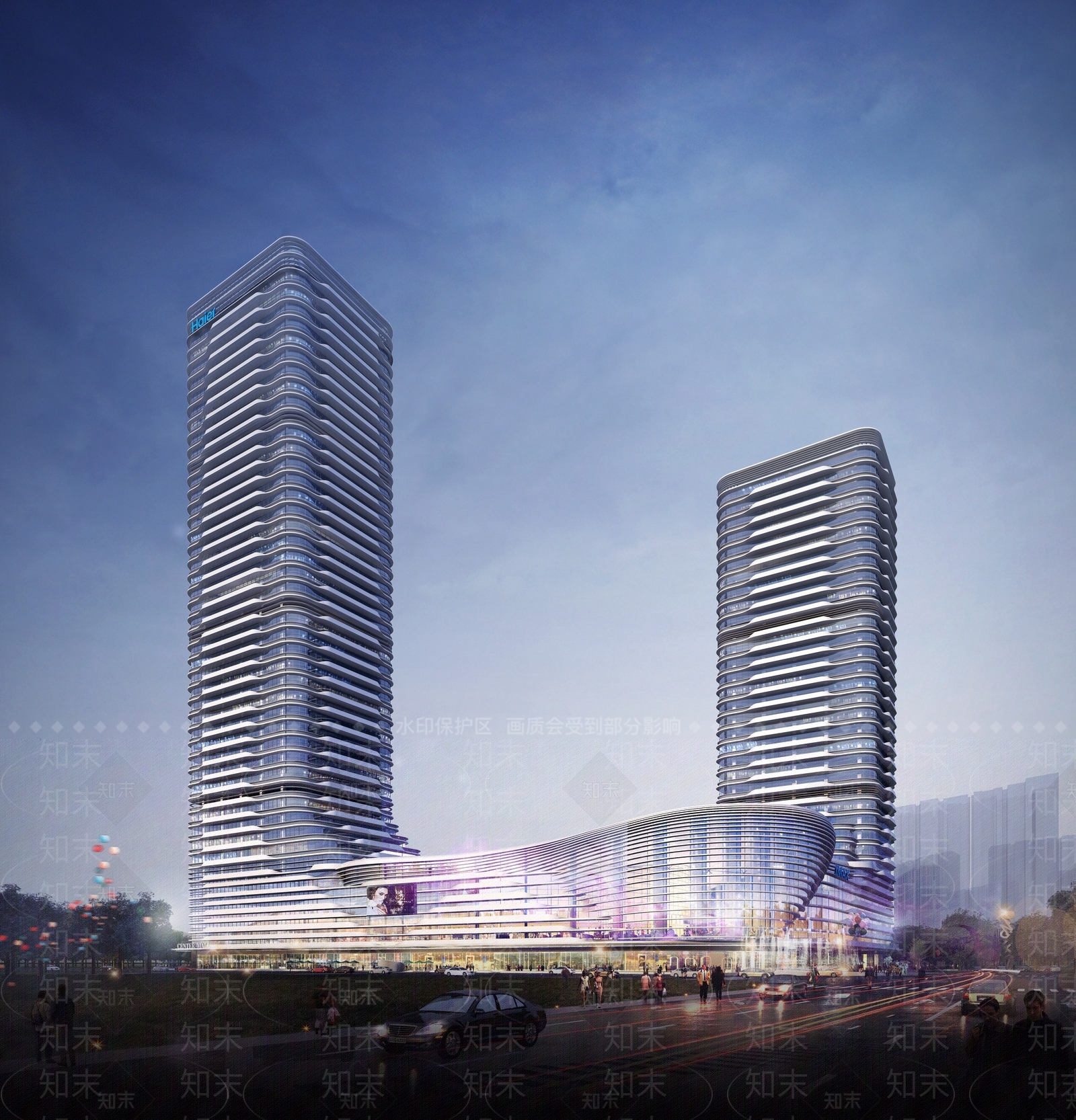 现代简约商场建筑SU模型下载【ID:1168837700】