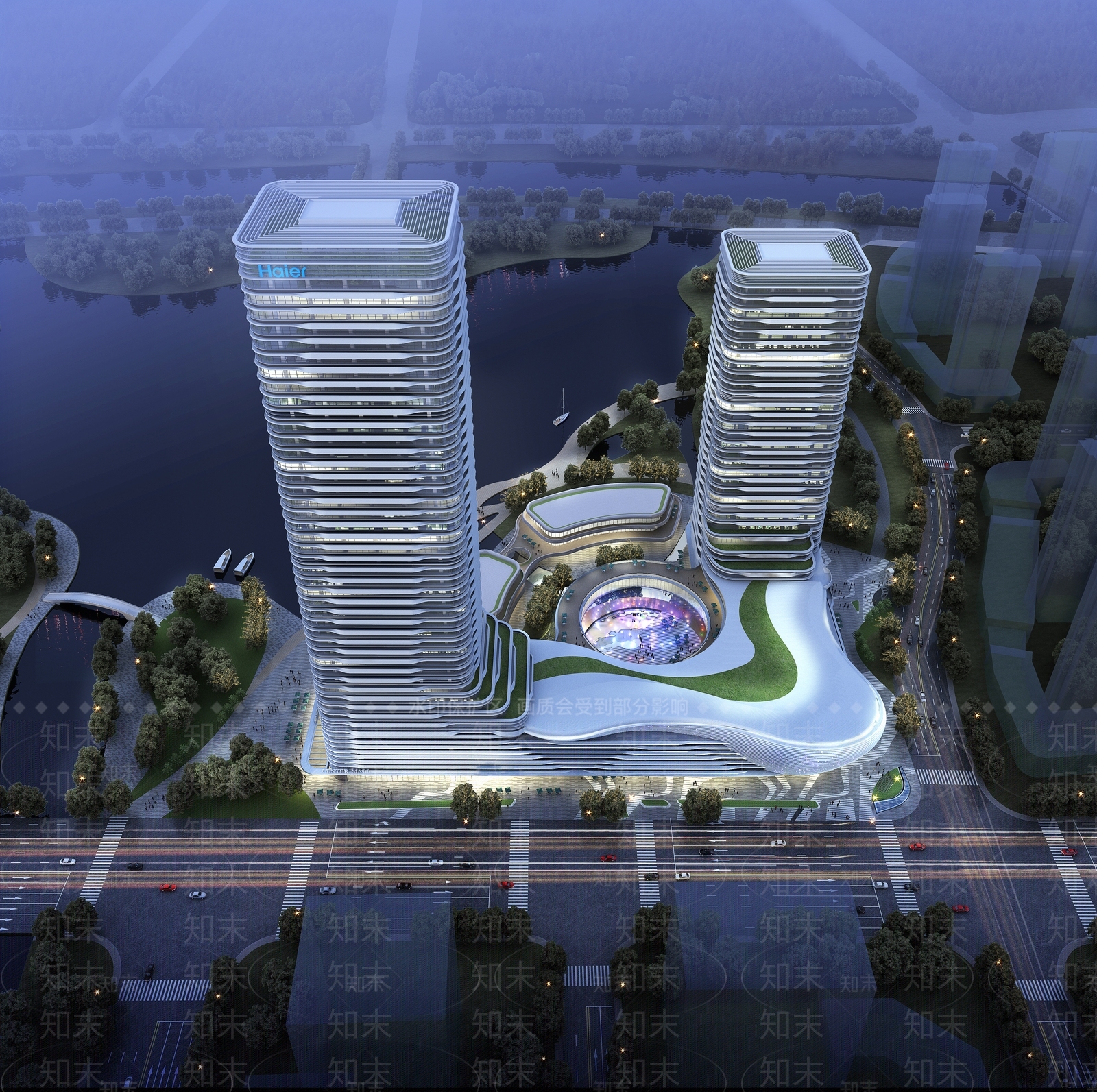 现代简约商场建筑SU模型下载【ID:1168837700】