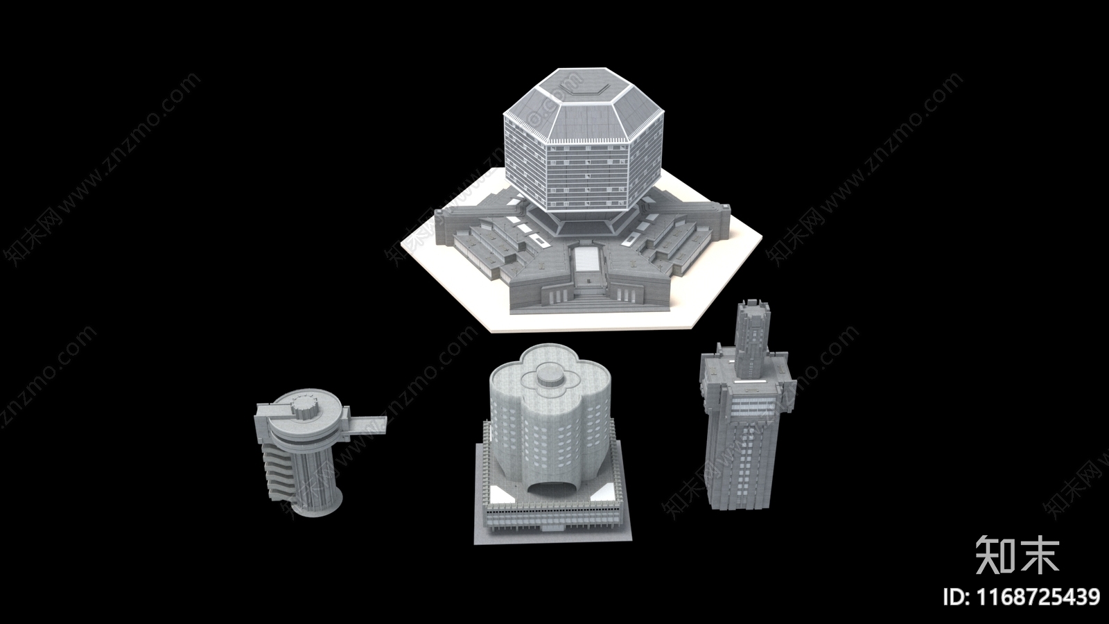 艺术风格建筑3D模型下载【ID:1168725439】